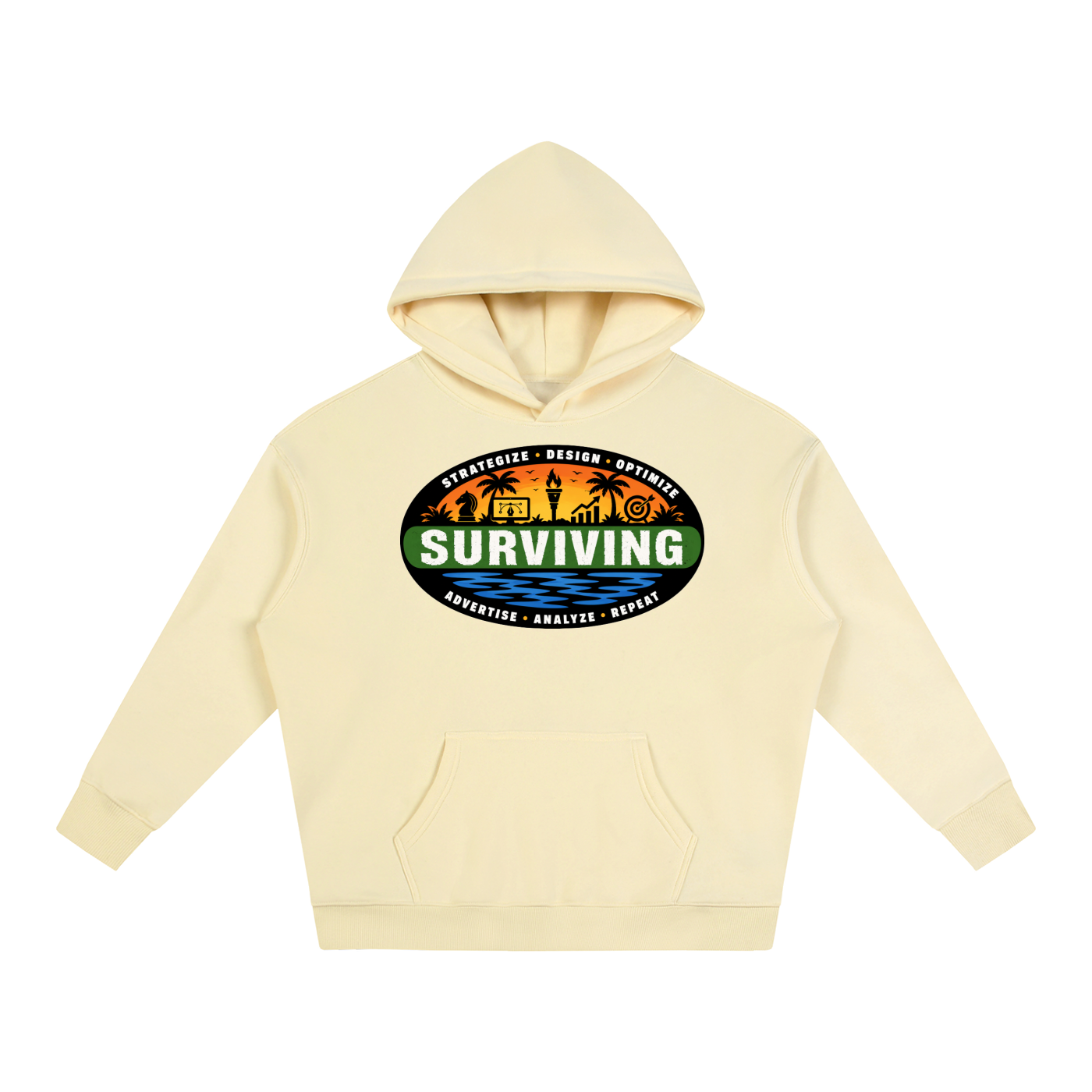 Surviving in Marketing | Oversize Fleeced Hoodie