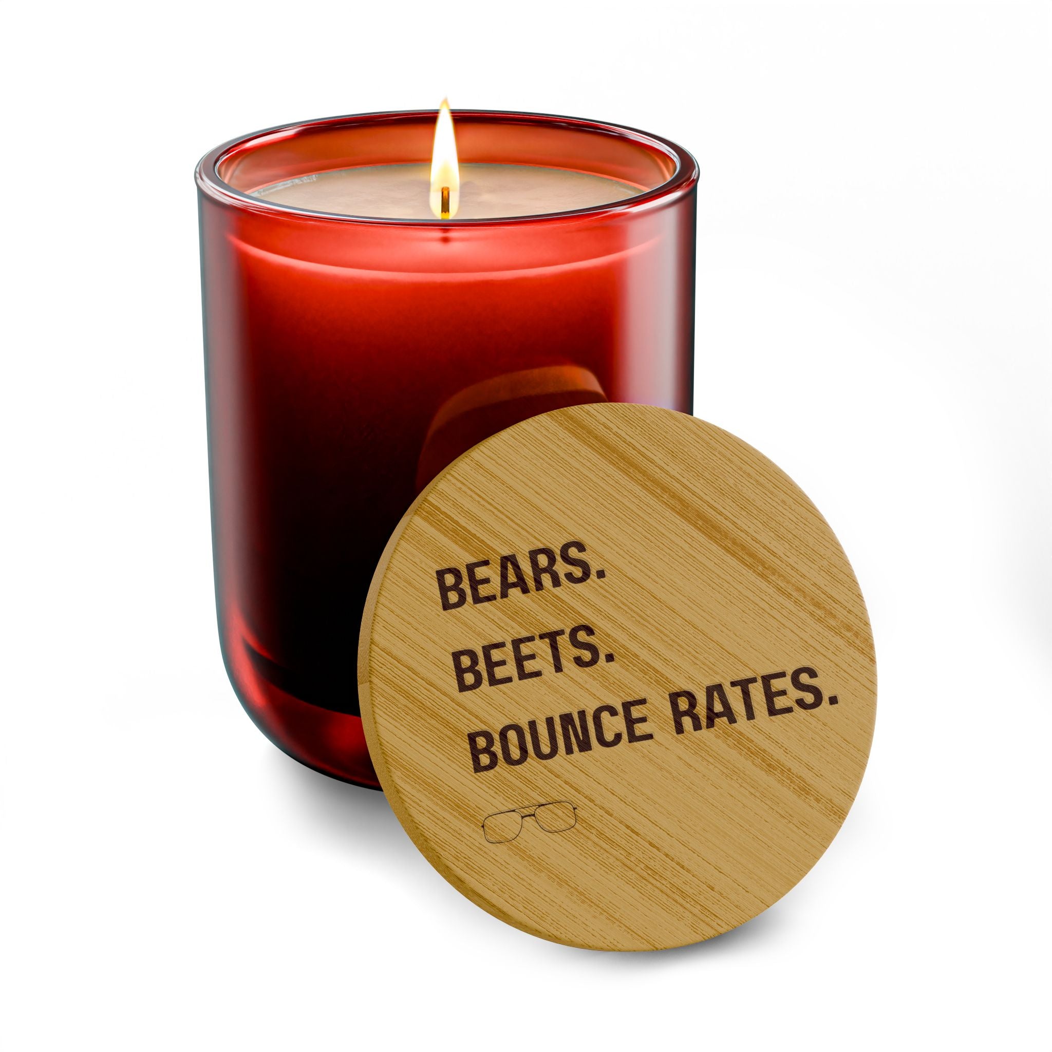 Bears. Beets. Bounce Rates. | Engraved 14oz Scented Soy Candle