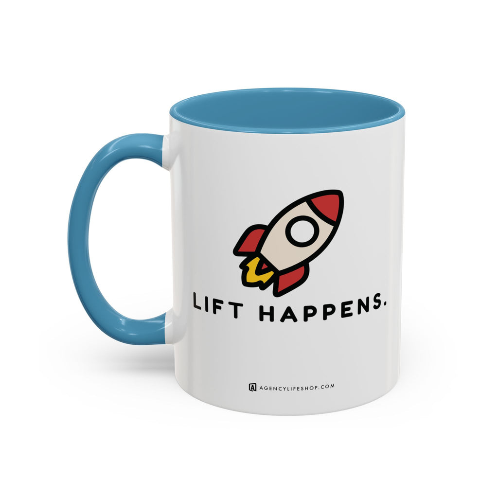 Lift Happens | Accent Coffee Mug (11, 15oz)