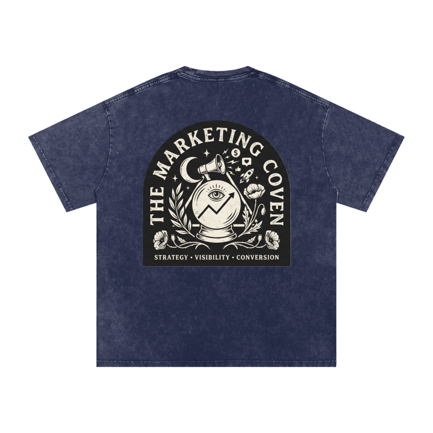 The Marketing Coven | Snow Washed Oversized Cotton T-Shirt
