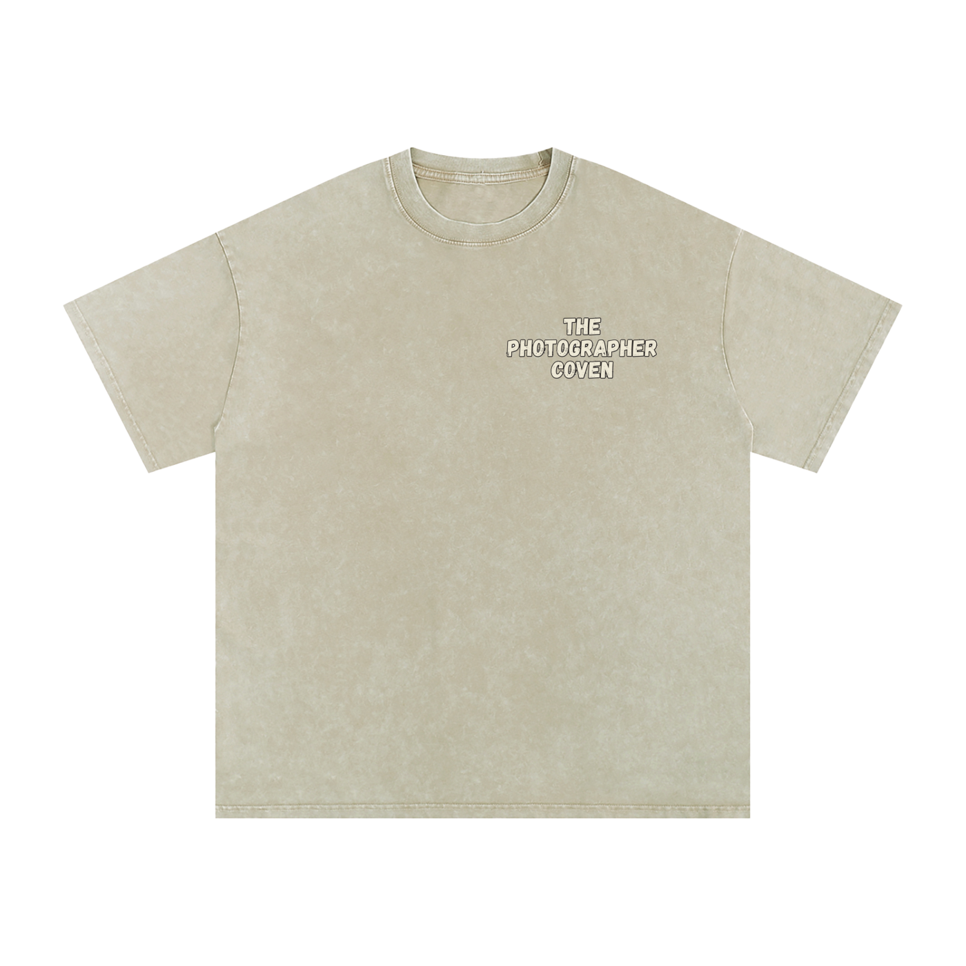 The Photographer Coven | Snow Washed Oversized Cotton T-Shirt