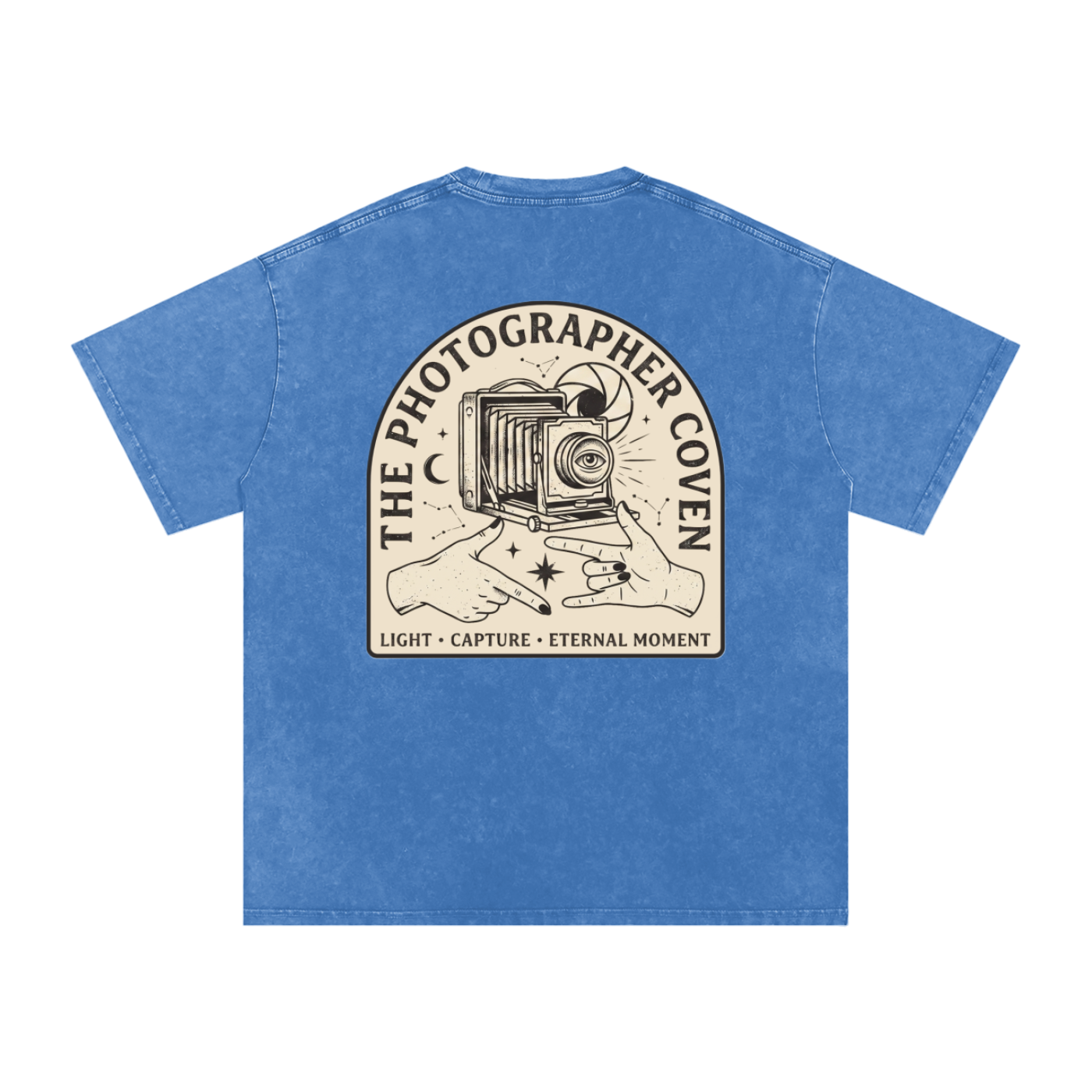 The Photographer Coven | Snow Washed Oversized Cotton T-Shirt