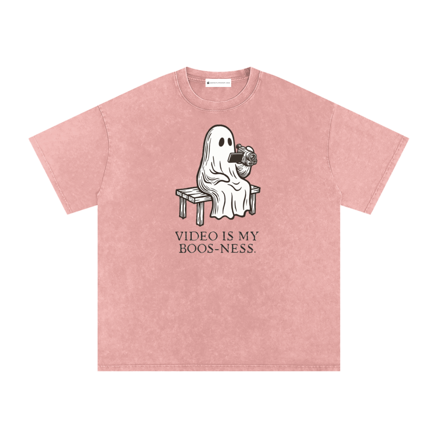 Video is My Boos-ness | Snow Washed Oversized Cotton T-Shirt