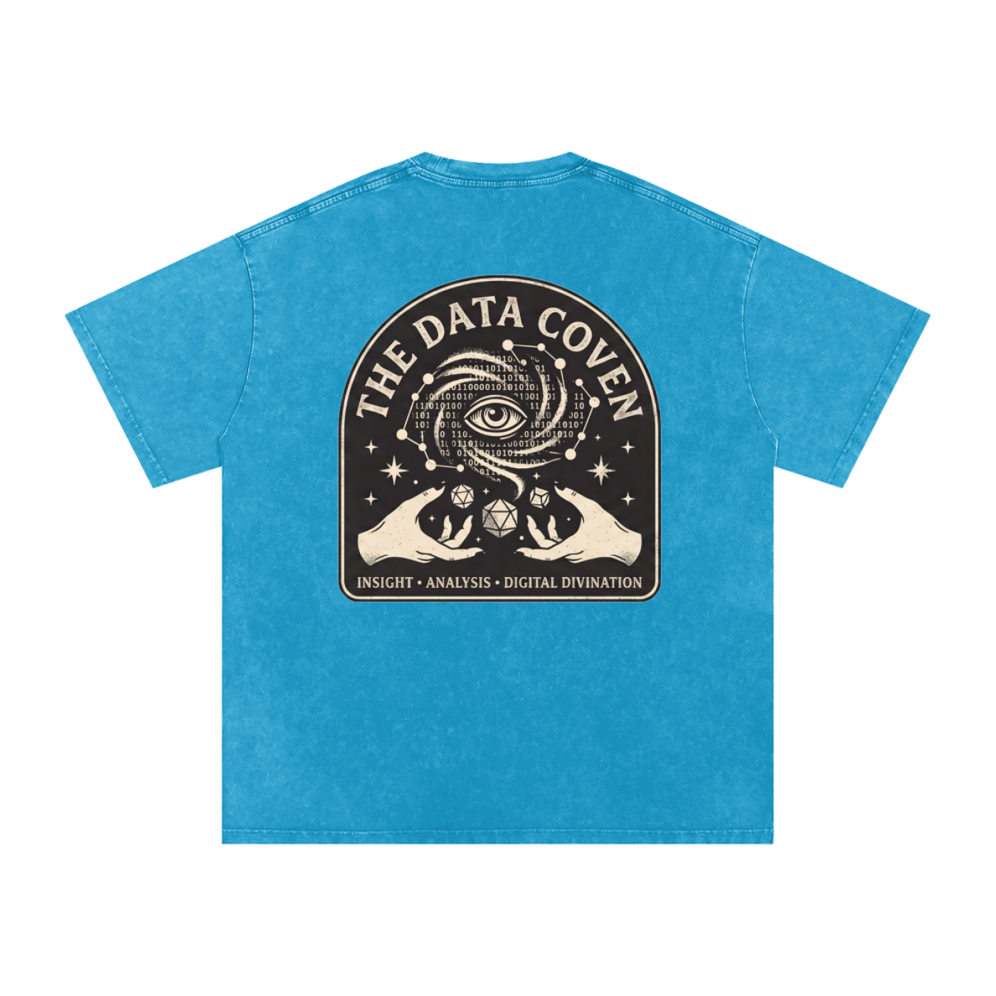 The Data Coven | Snow Washed Oversized Cotton T-Shirt