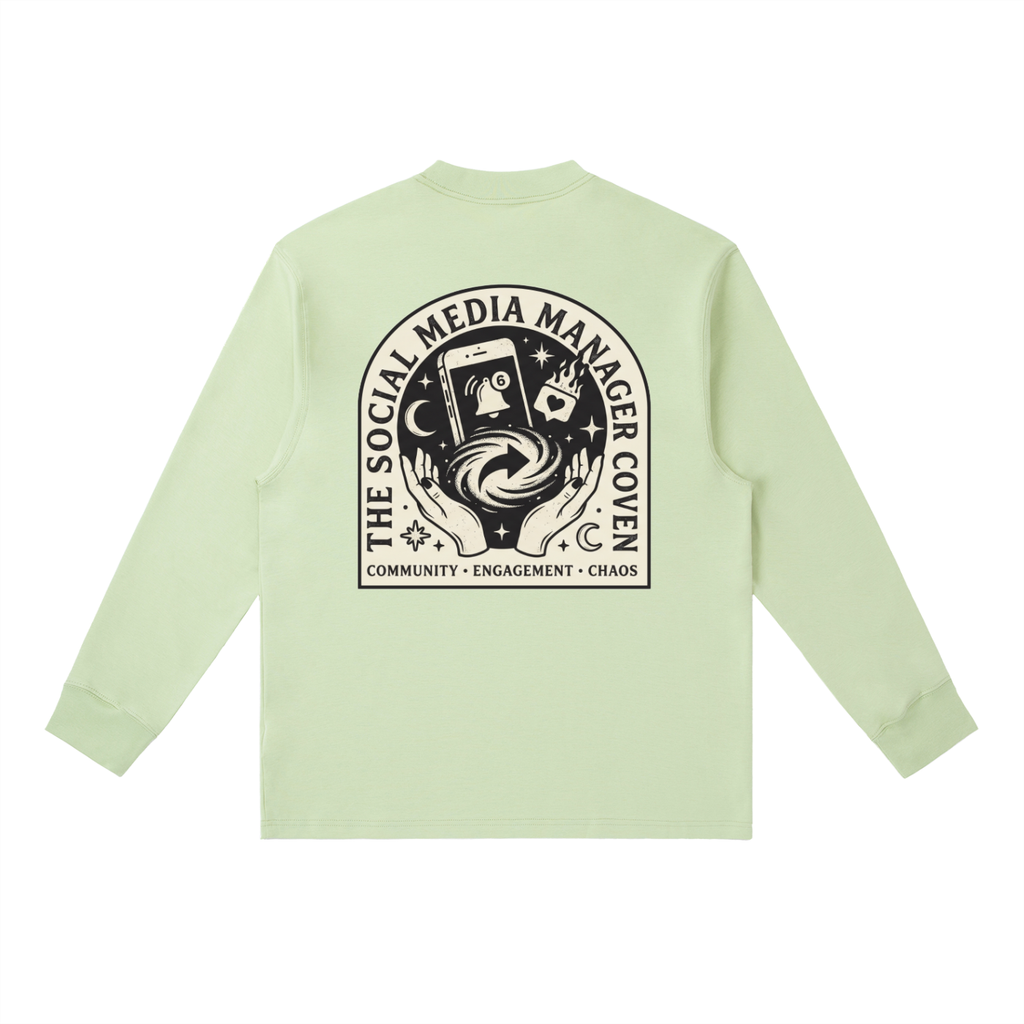 The Social Media Manager Coven | Essential Crewneck Long-Sleeve T-Shirt