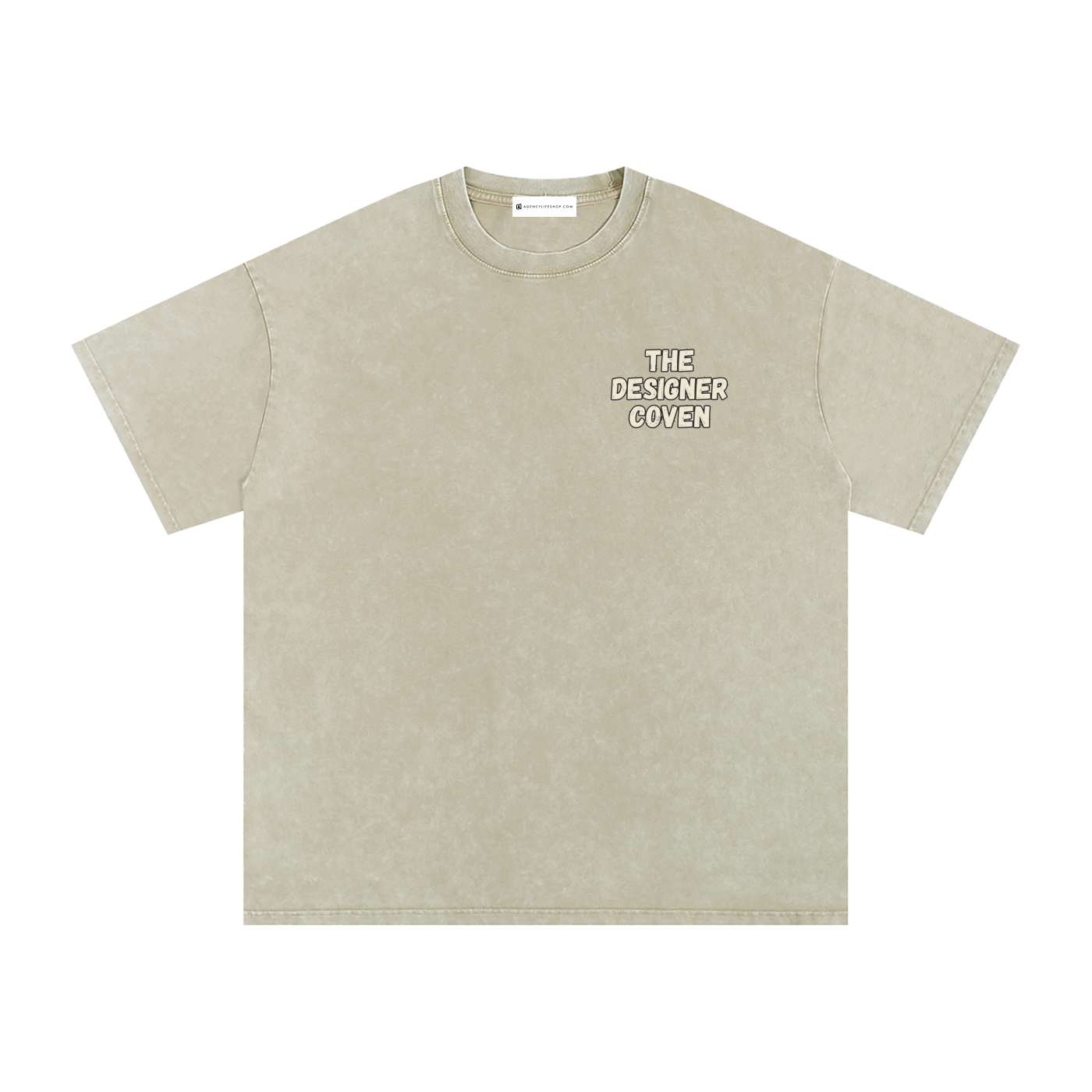 The Designer Coven | Snow Washed Oversized Cotton T-Shirt