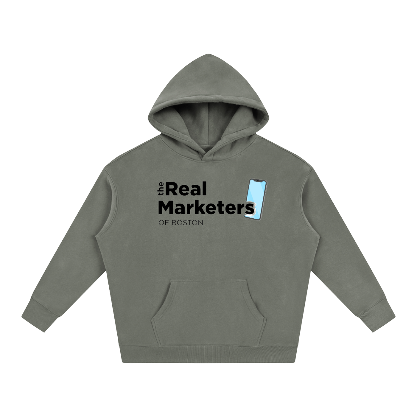 The Real Marketers of Boston | Oversize Fleeced Hoodie