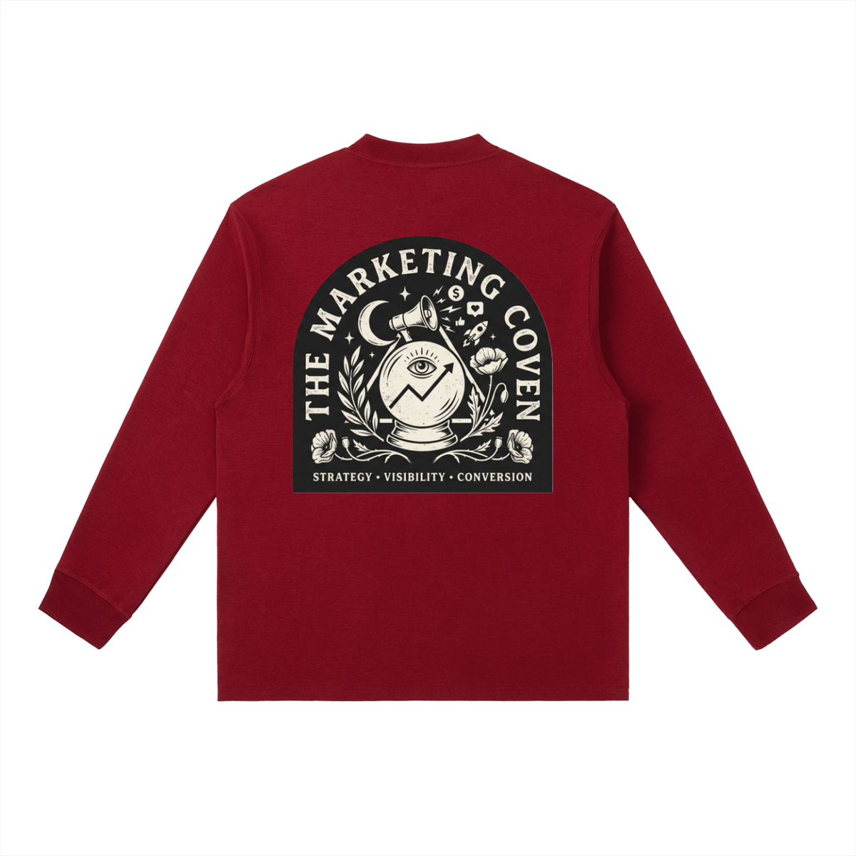 The Marketing Coven | Essential Crewneck Long-Sleeve T-Shirt