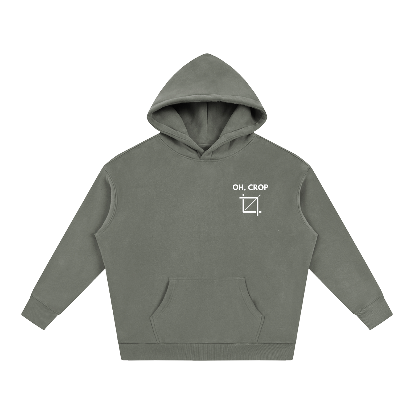 Oh, Crop | Oversize Fleeced Hoodie