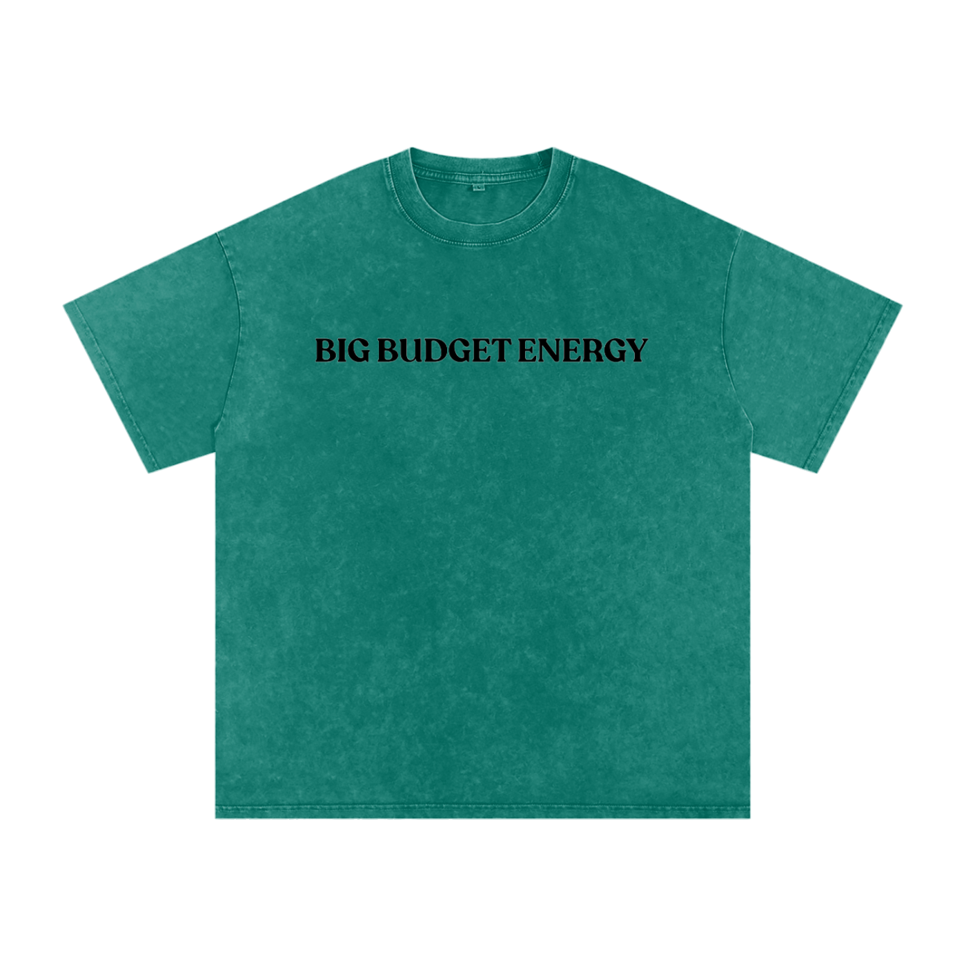 Big Budget Energy | Snow Washed Oversized Cotton T-Shirt