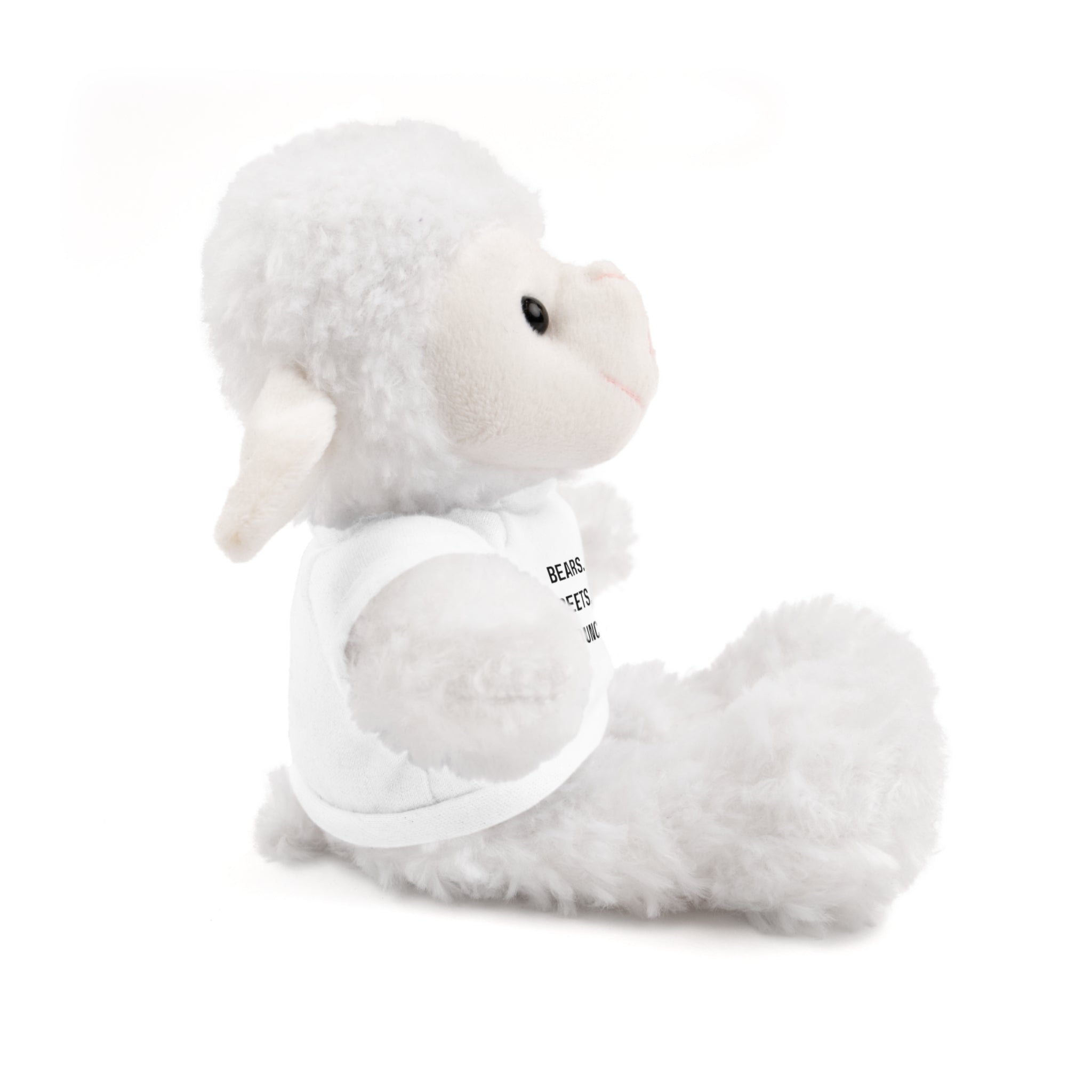 Bears. Beets. Bounce Rates. | Plush Stuffed Toy with Graphic Tee