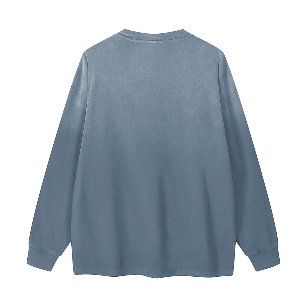 Dead Inside, But Still Billable | Gradient Washed Long Sleeve T-Shirt