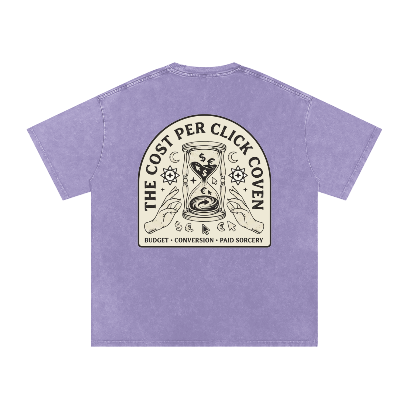The Cost Per Click Coven | Snow Washed Oversized Cotton T-Shirt