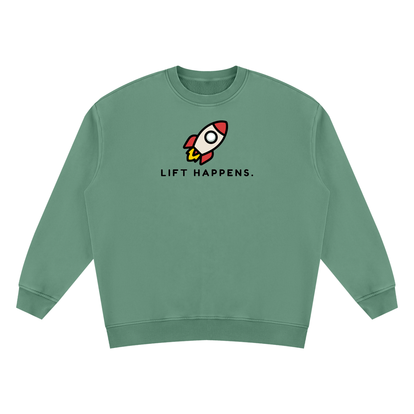 Lift Happens | Unisex Vintage Wash Fleece Sweatshirt