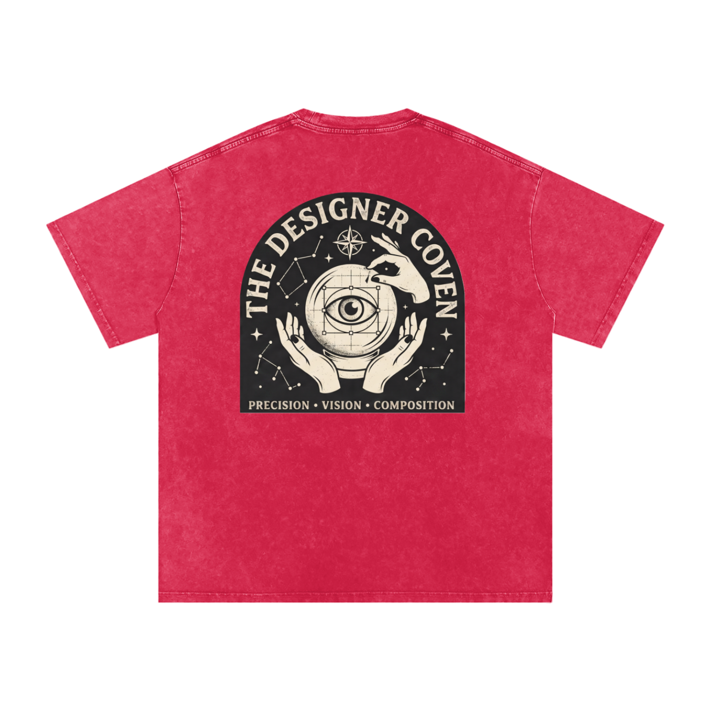 The Designer Coven | Snow Washed Oversized Cotton T-Shirt