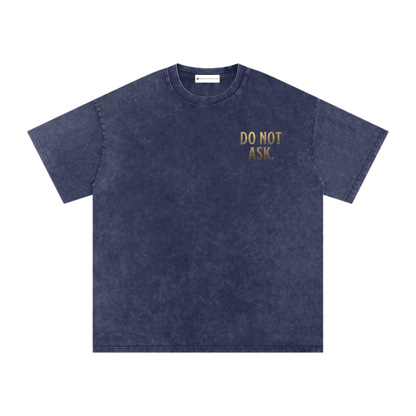 You Cannot Pick My Brain | Snow Washed Oversized Cotton T-Shirt