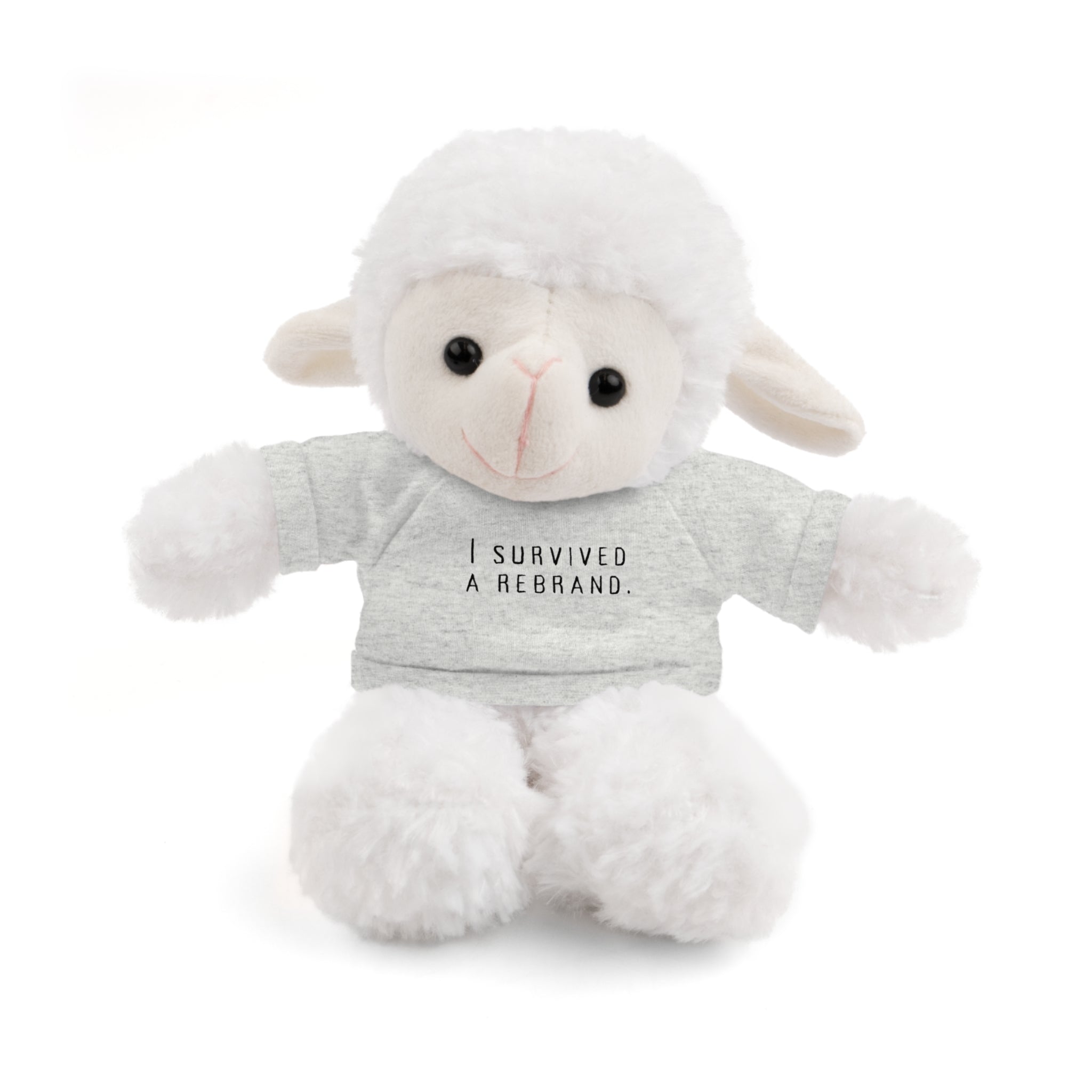 I Survived A Rebrand | Plush Stuffed Toy with Graphic Tee