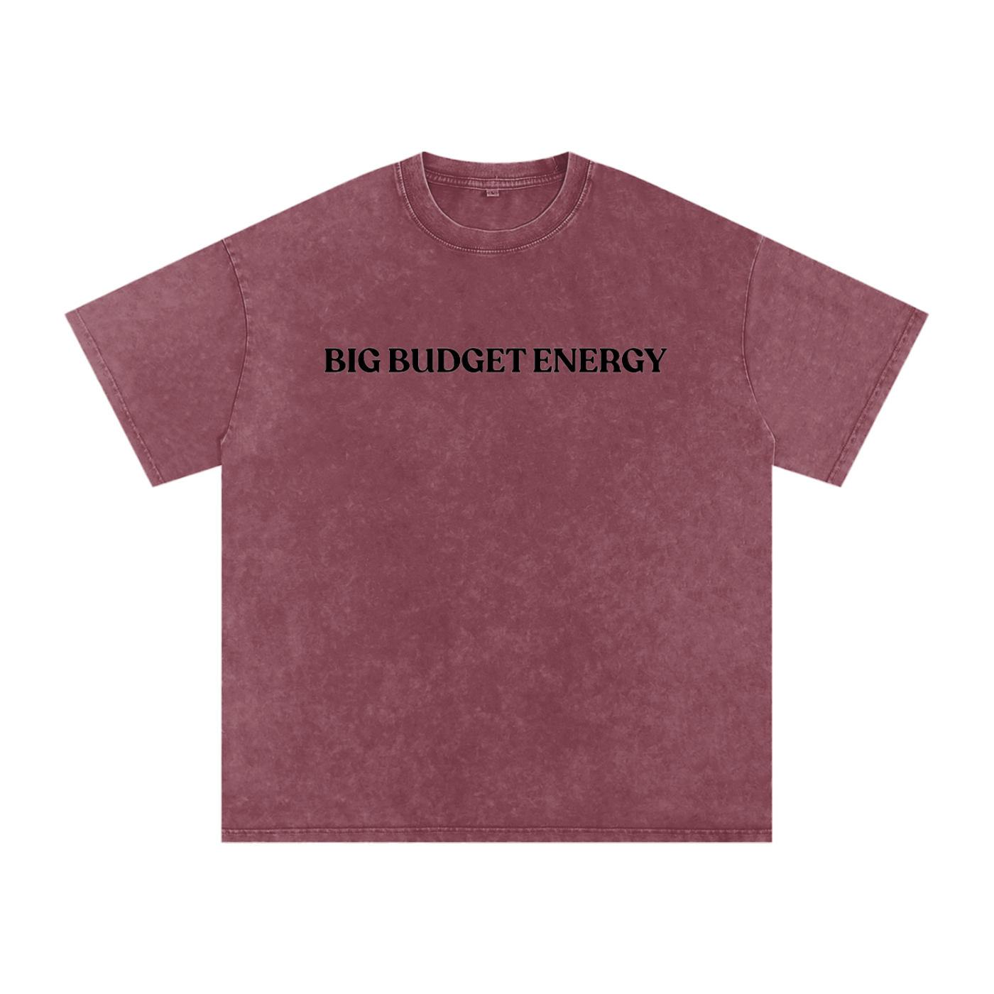 Big Budget Energy | Snow Washed Oversized Cotton T-Shirt