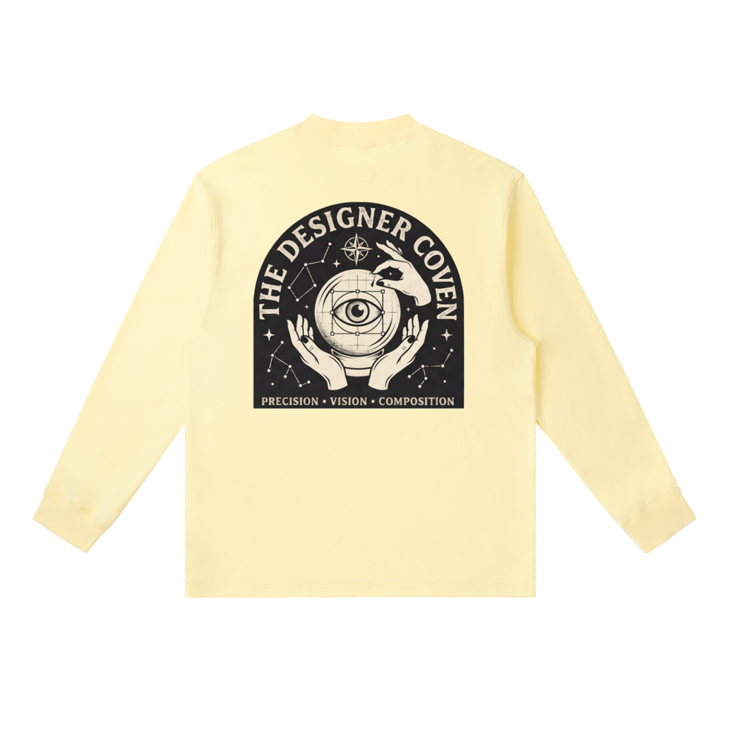The Designer Coven | Essential Crewneck Long-Sleeve T-Shirt