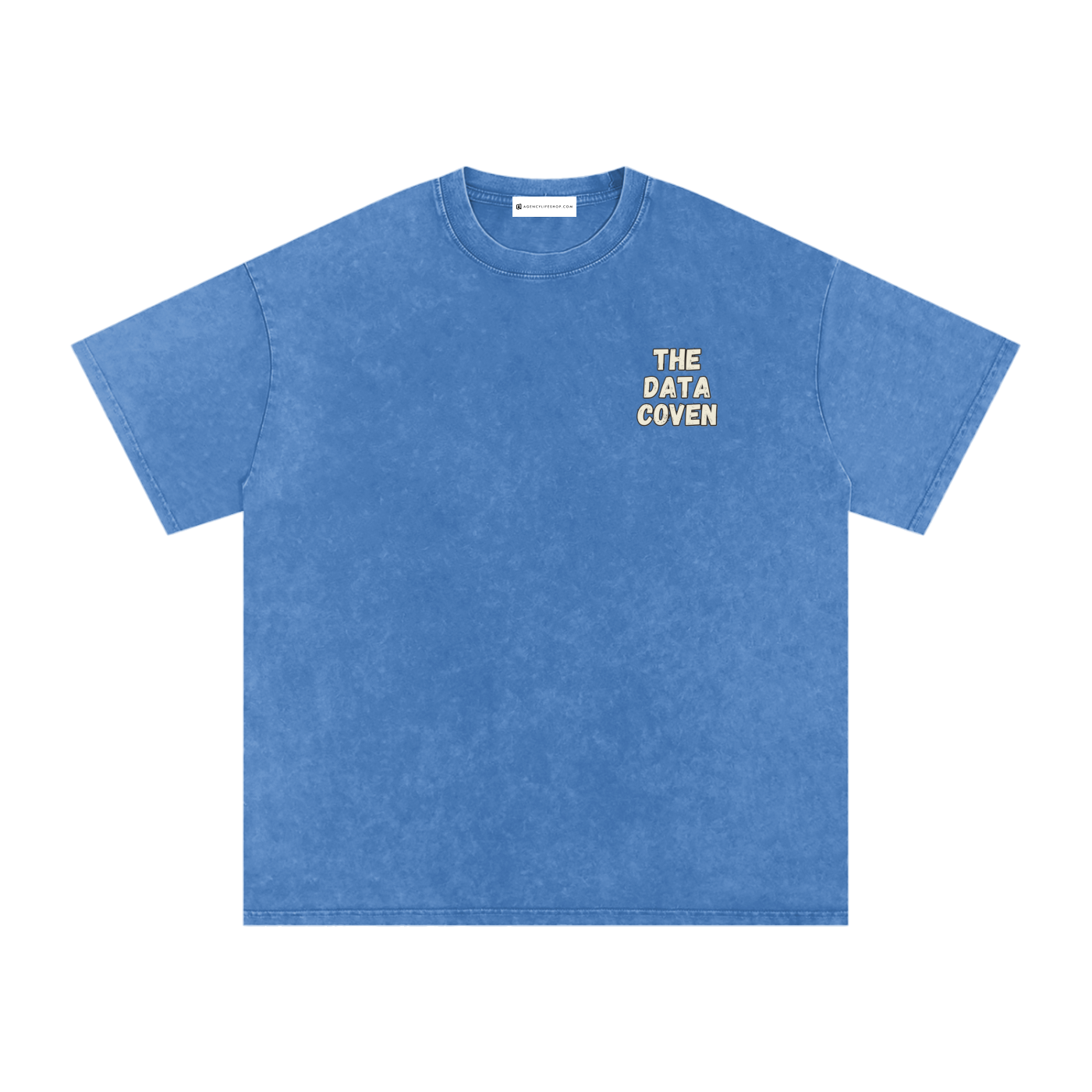 The Data Coven | Snow Washed Oversized Cotton T-Shirt