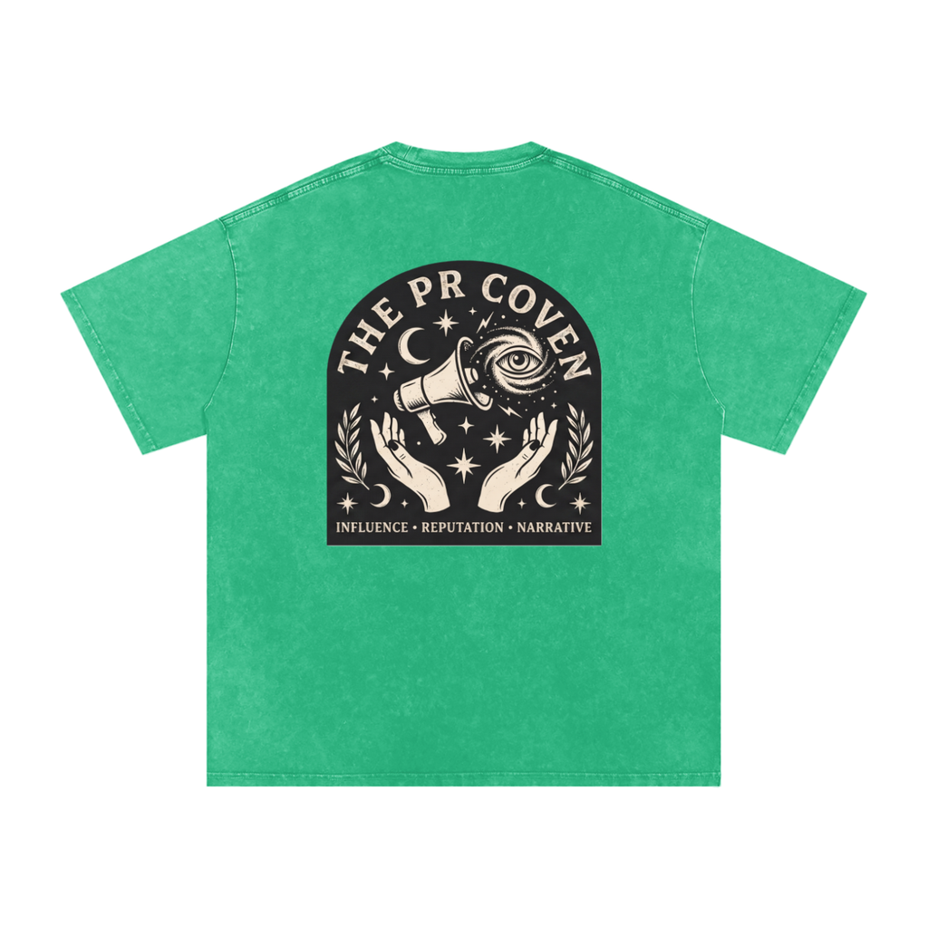 The PR Coven | Snow Washed Oversized Cotton T-Shirt