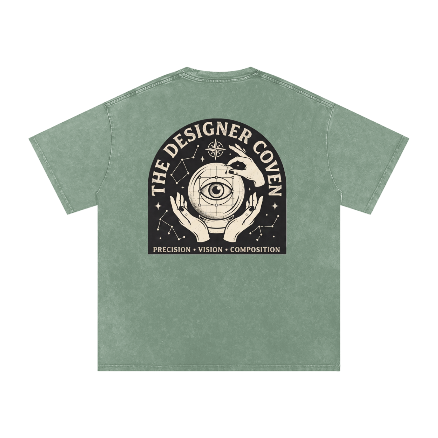 The Designer Coven | Snow Washed Oversized Cotton T-Shirt