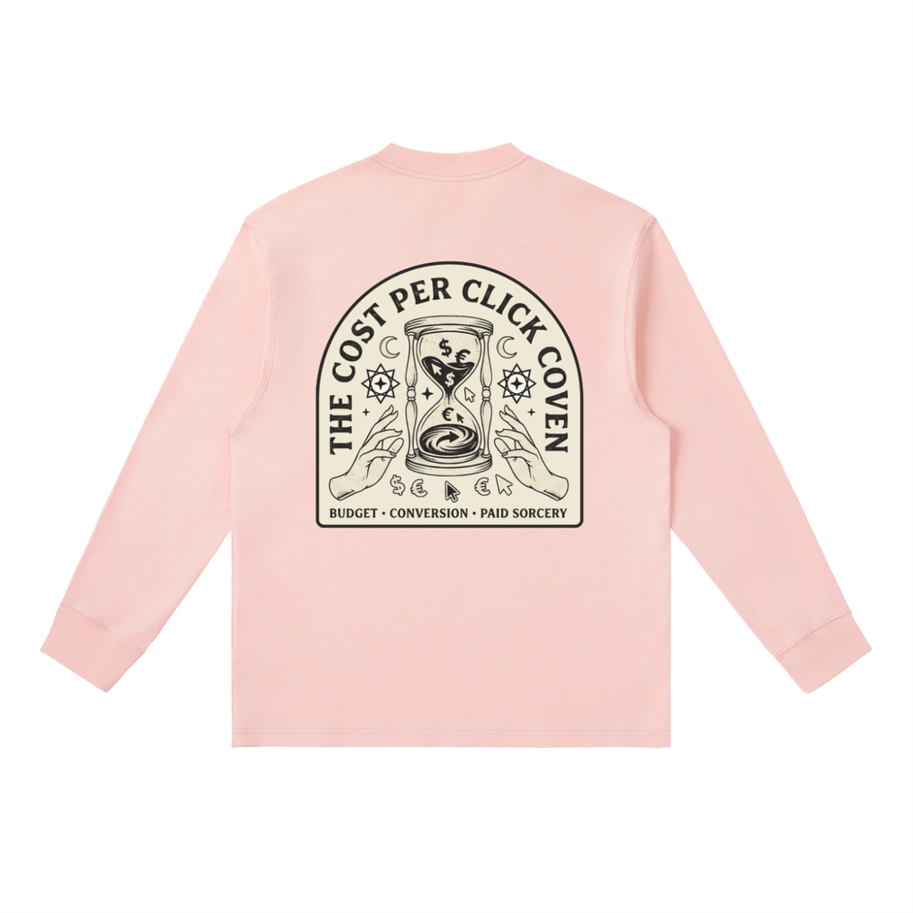 The Cost Per Click Coven | Essential Crewneck Long-Sleeve T-Shirt