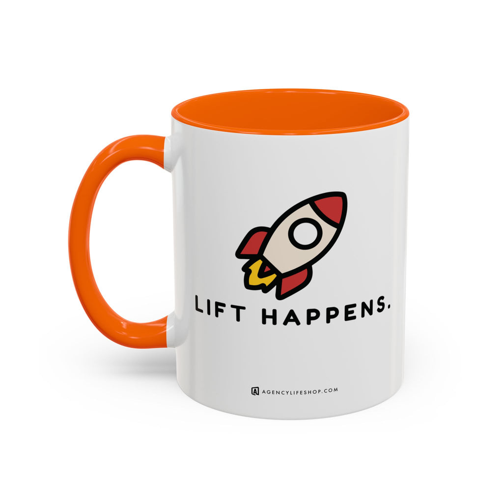 Lift Happens | Accent Coffee Mug (11, 15oz)