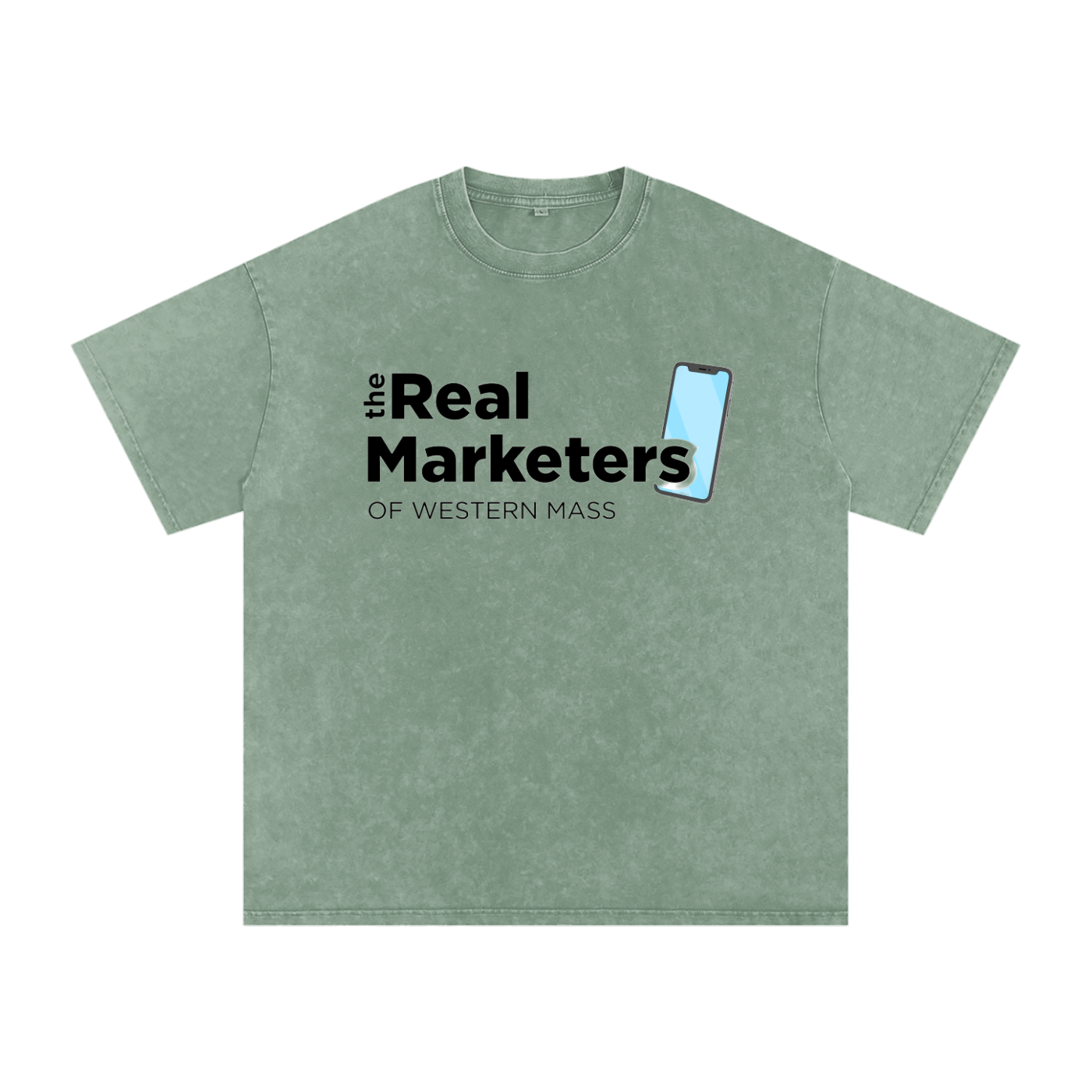 The Real Marketers of Western Mass | Snow Washed Oversized Cotton T-Shirt