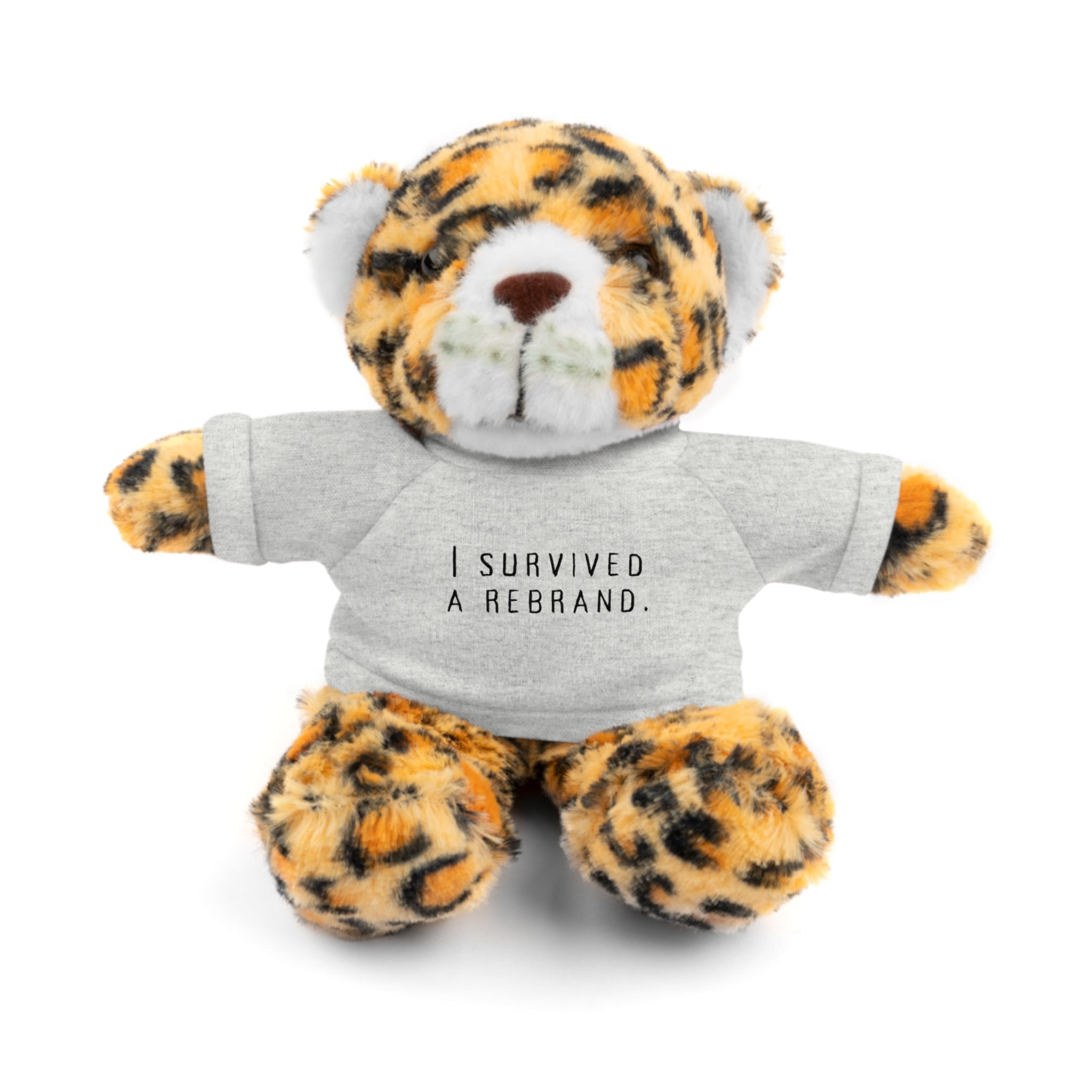 I Survived A Rebrand | Plush Stuffed Toy with Graphic Tee