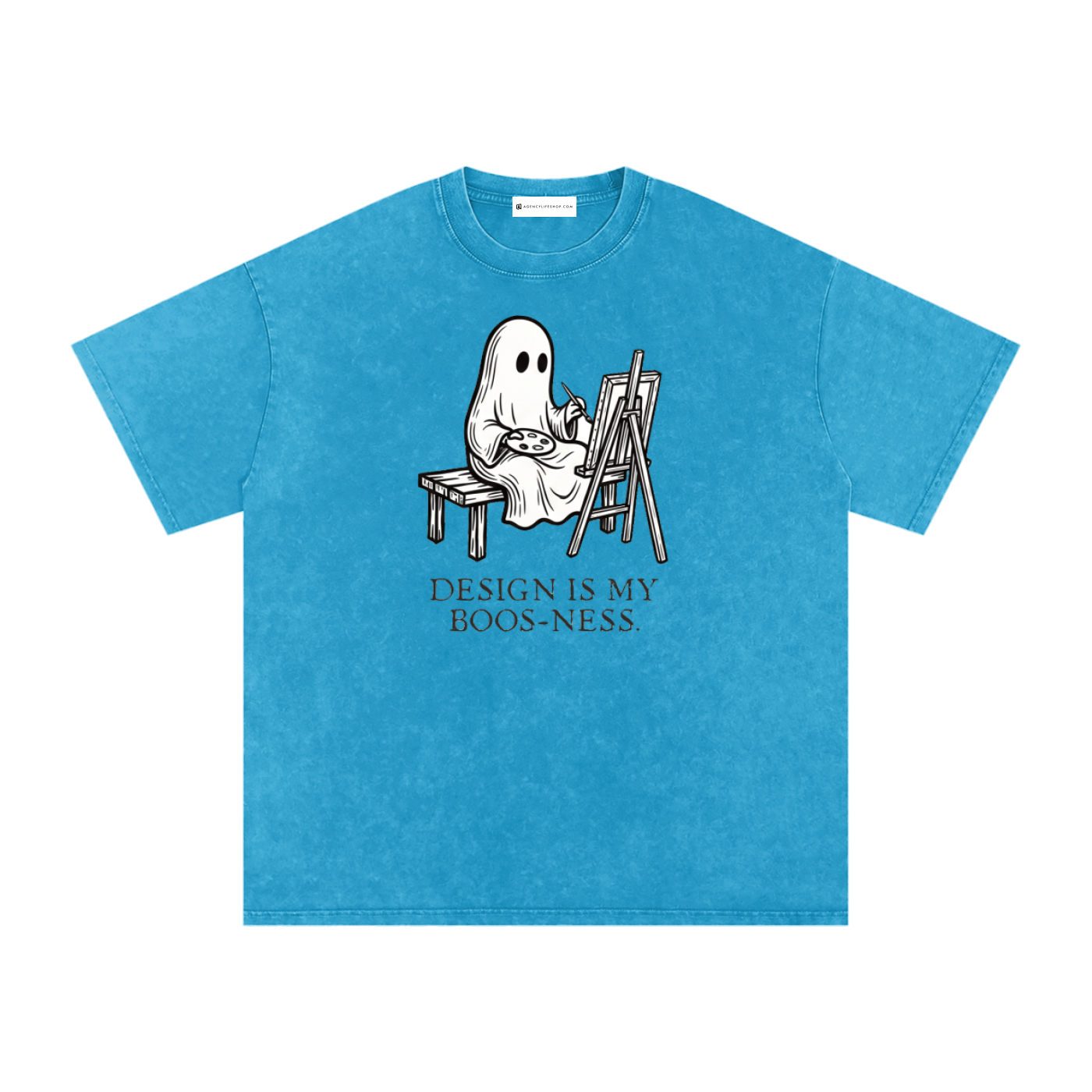 Design is My Boos-ness | Snow Washed Oversized Cotton T-Shirt