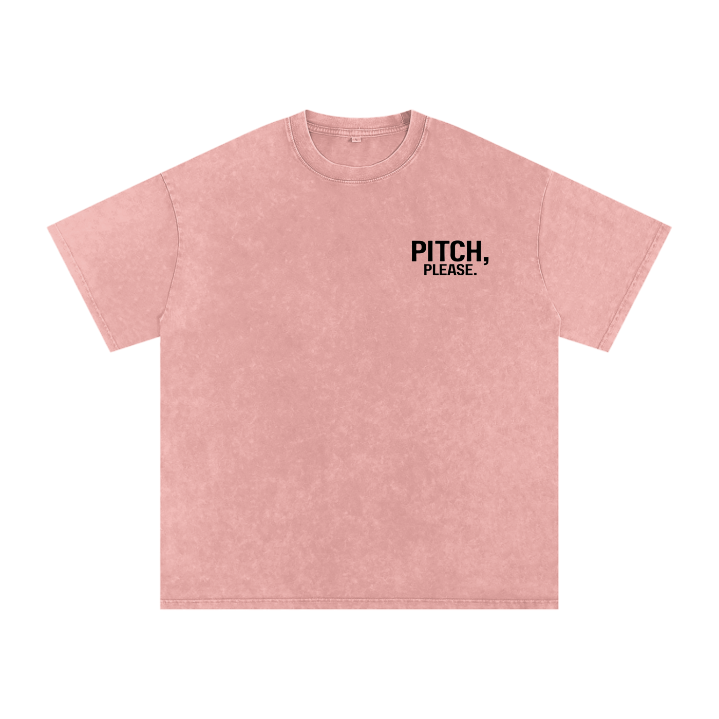 Pitch, Please | Snow Washed Oversized Cotton T-Shirt