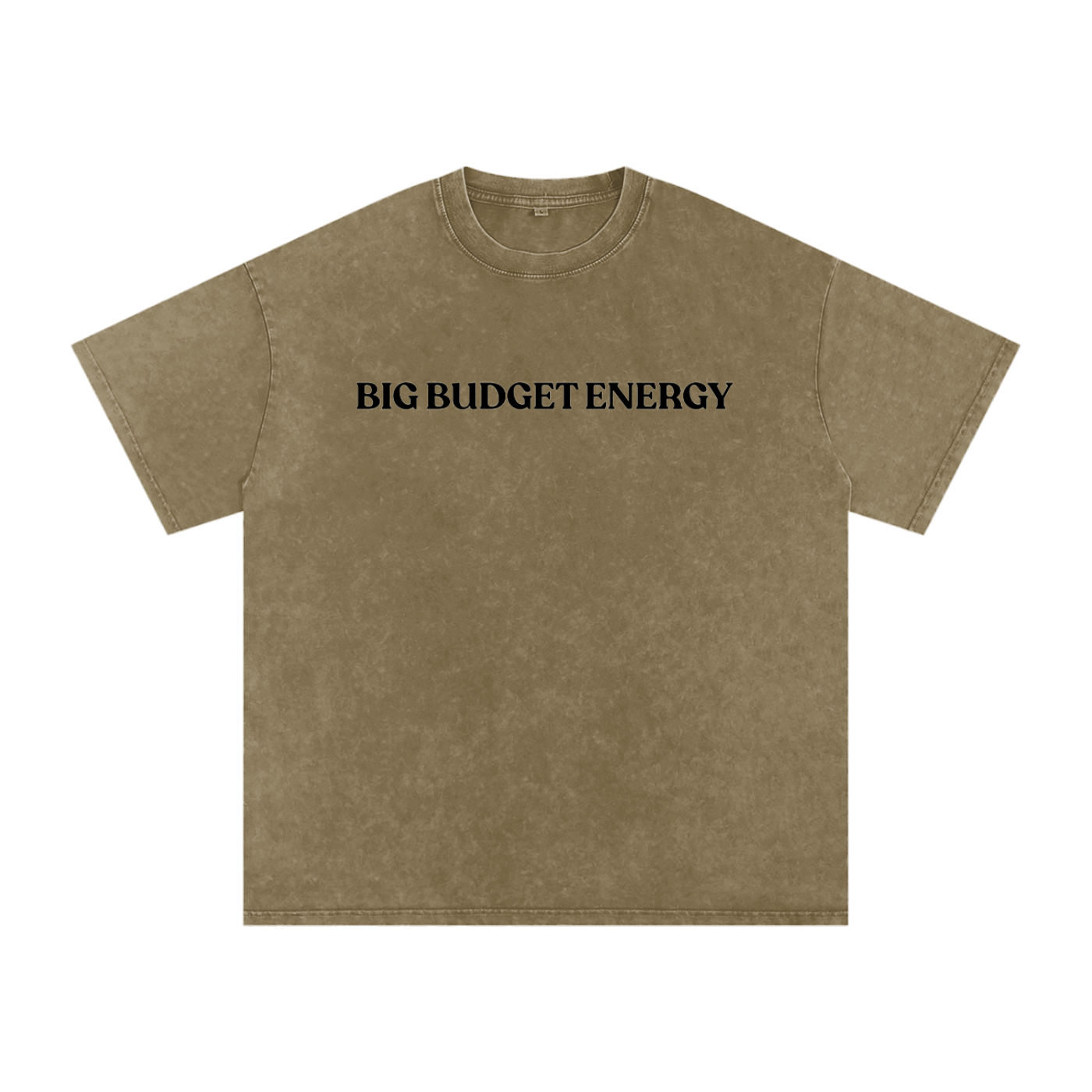 Big Budget Energy | Snow Washed Oversized Cotton T-Shirt