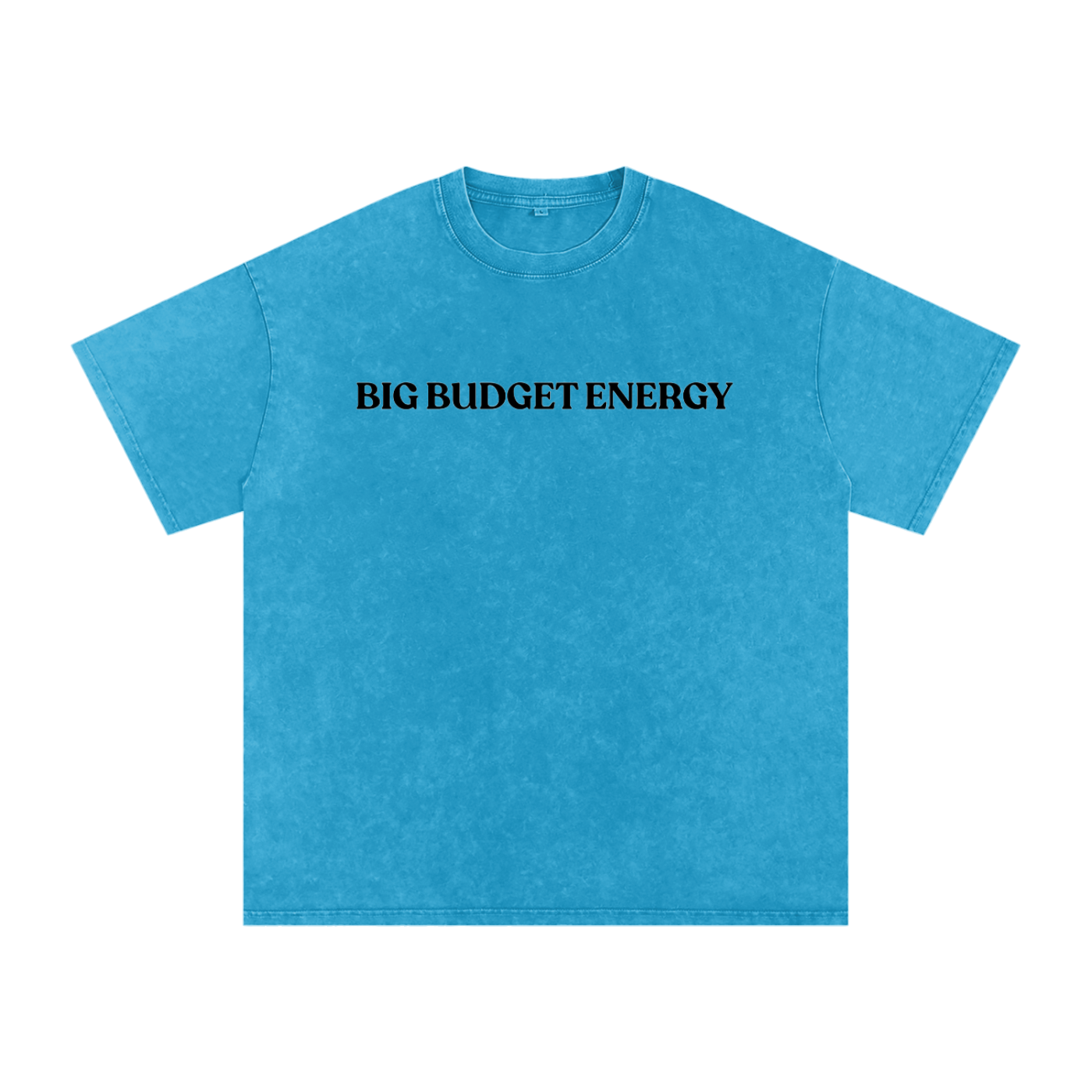 Big Budget Energy | Snow Washed Oversized Cotton T-Shirt