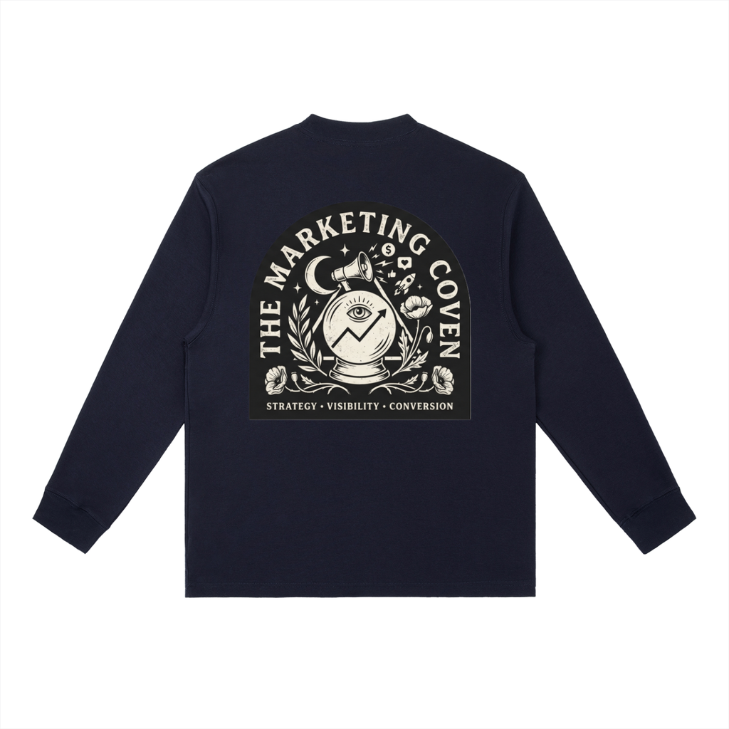 The Marketing Coven | Essential Crewneck Long-Sleeve T-Shirt