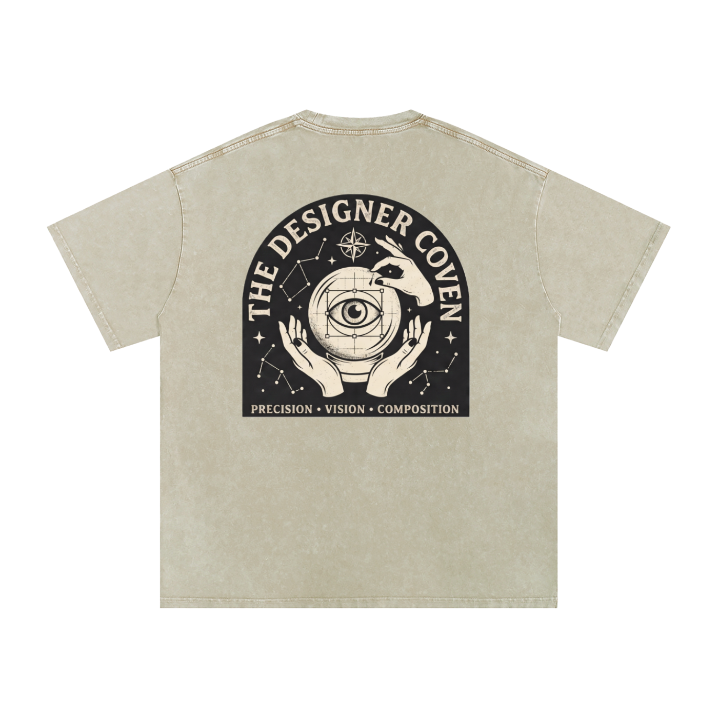 The Designer Coven | Snow Washed Oversized Cotton T-Shirt
