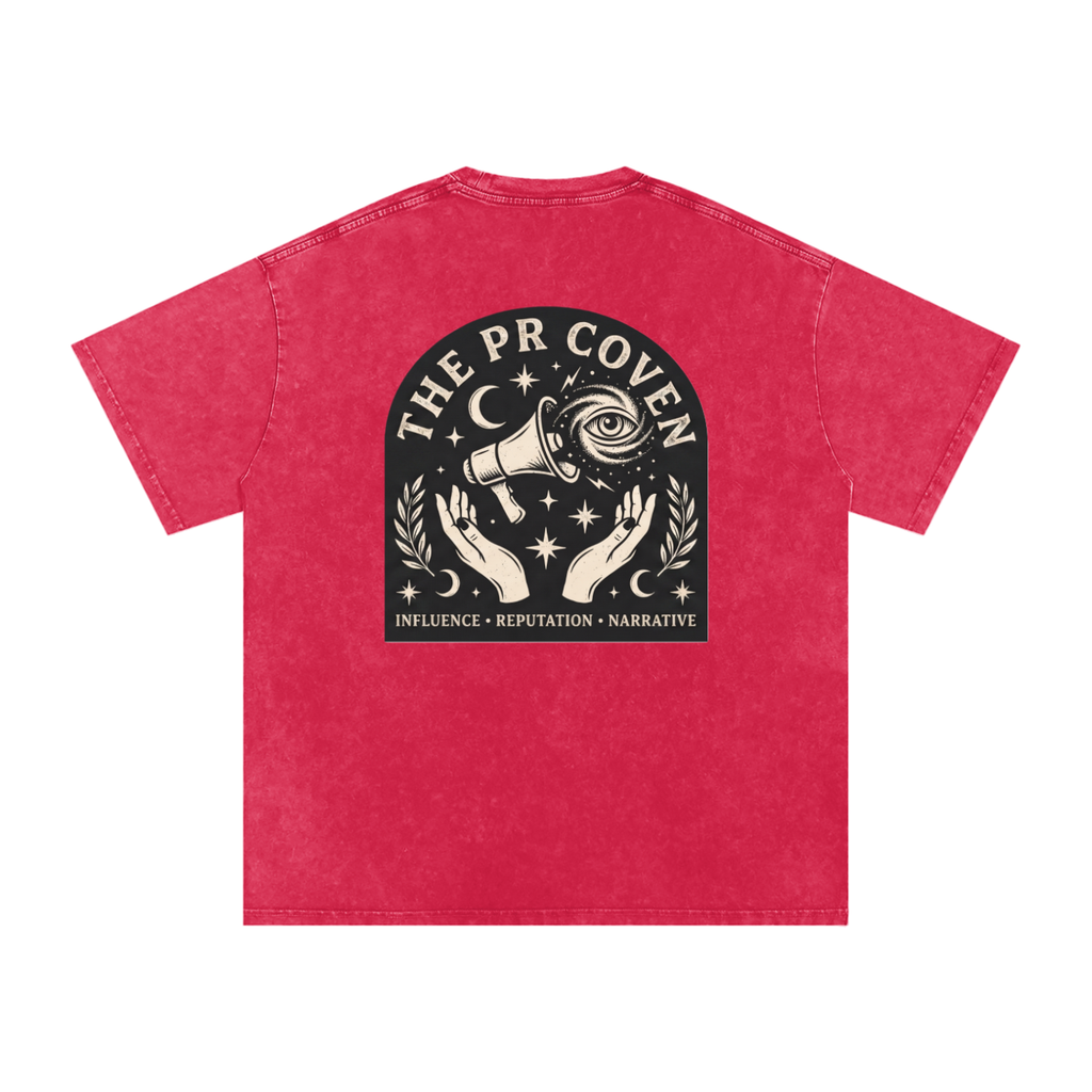 The PR Coven | Snow Washed Oversized Cotton T-Shirt