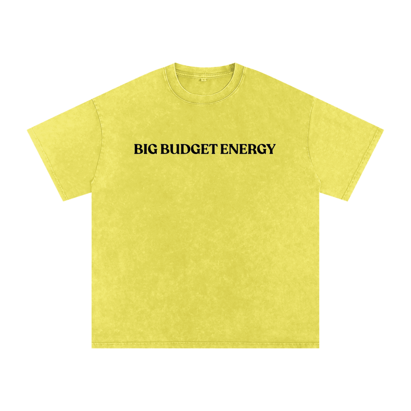 Big Budget Energy | Snow Washed Oversized Cotton T-Shirt