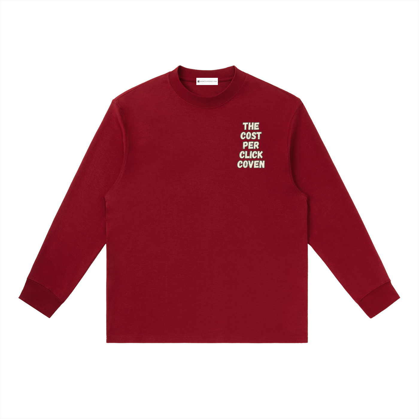 The Cost Per Click Coven | Essential Crewneck Long-Sleeve T-Shirt