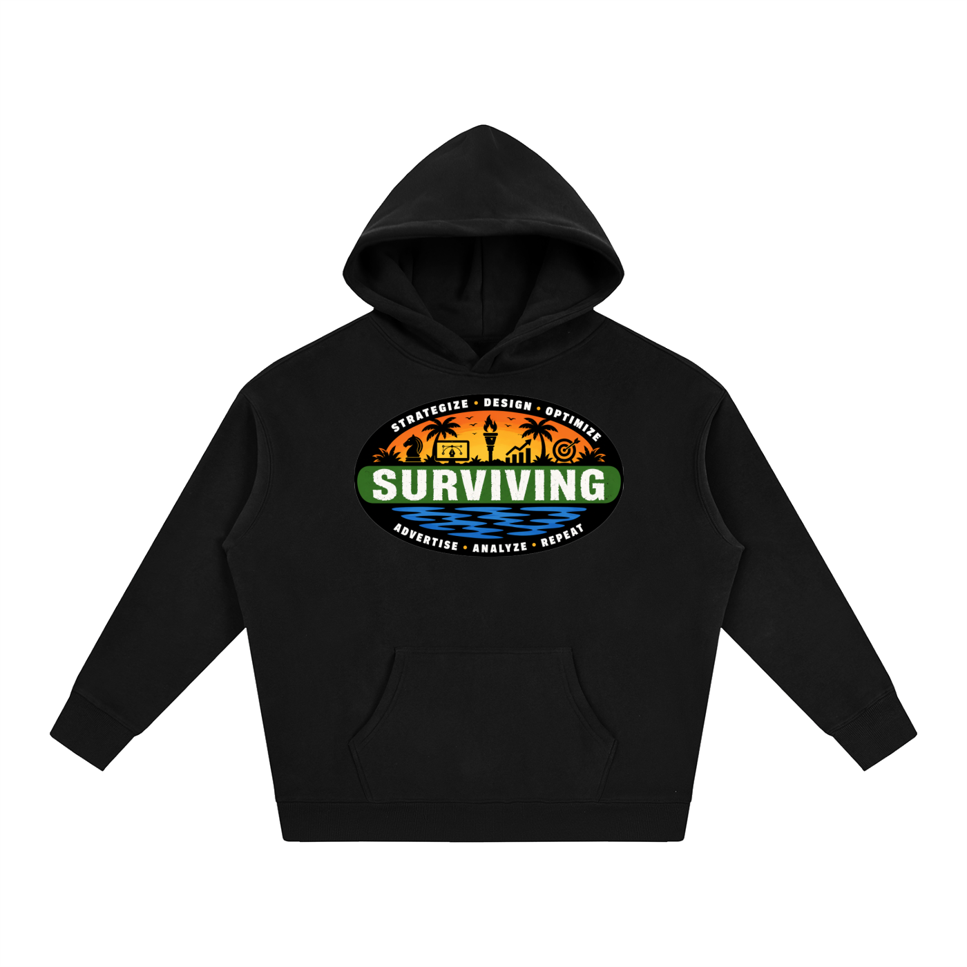 Surviving in Marketing | Oversize Fleeced Hoodie