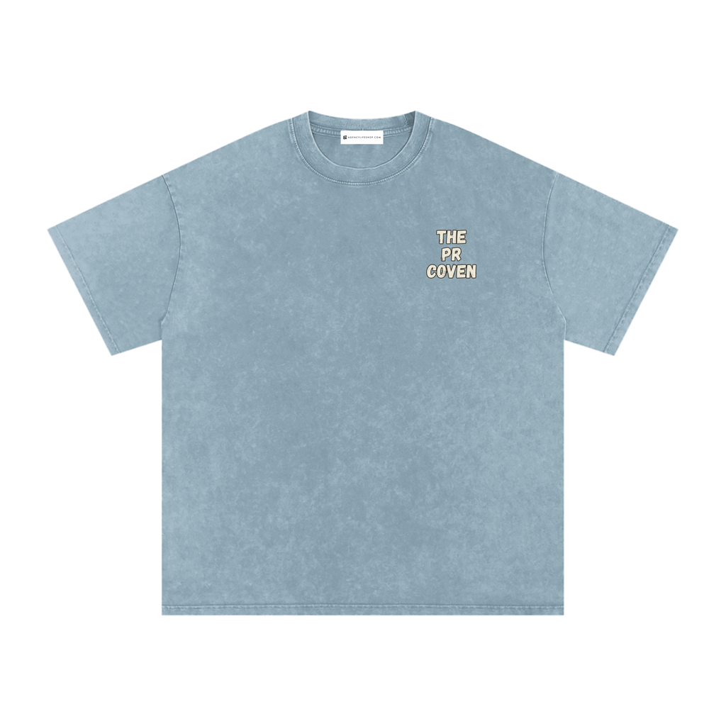 The PR Coven | Snow Washed Oversized Cotton T-Shirt