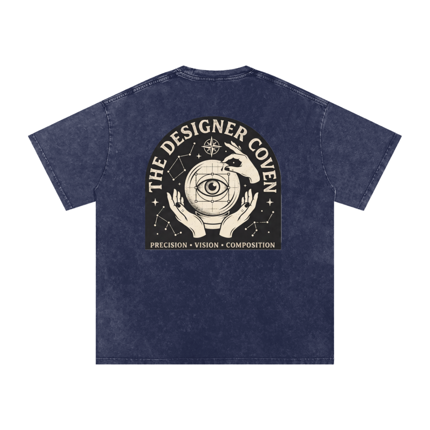 The Designer Coven | Snow Washed Oversized Cotton T-Shirt