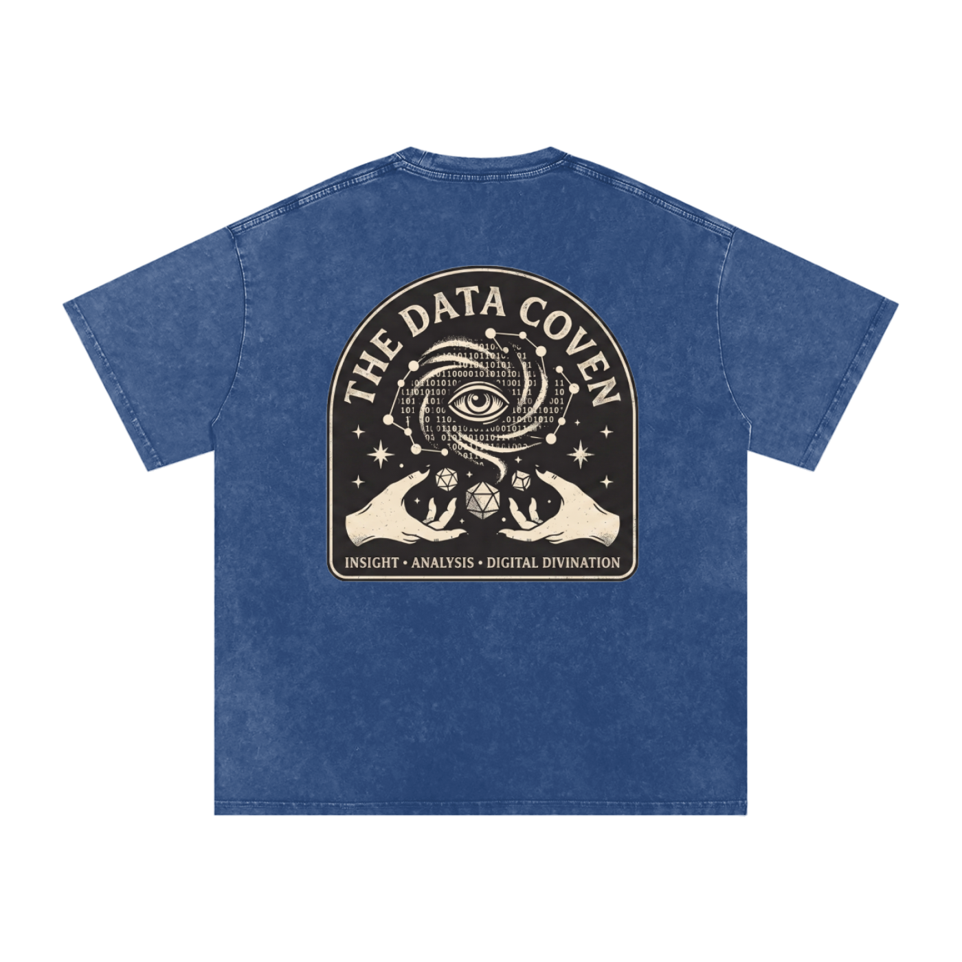 The Data Coven | Snow Washed Oversized Cotton T-Shirt