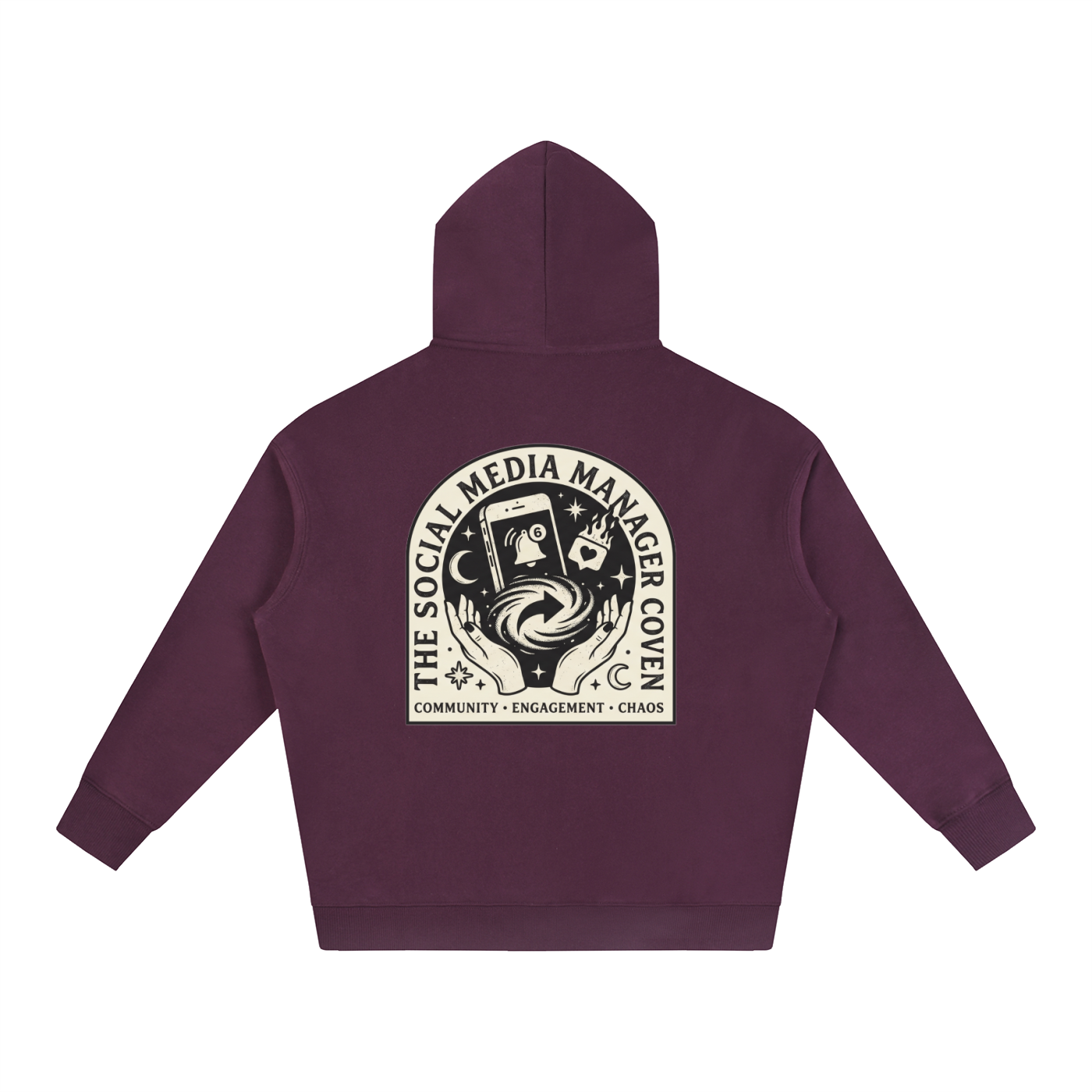 The Social Media Coven | Oversized Fleeced Hoodie