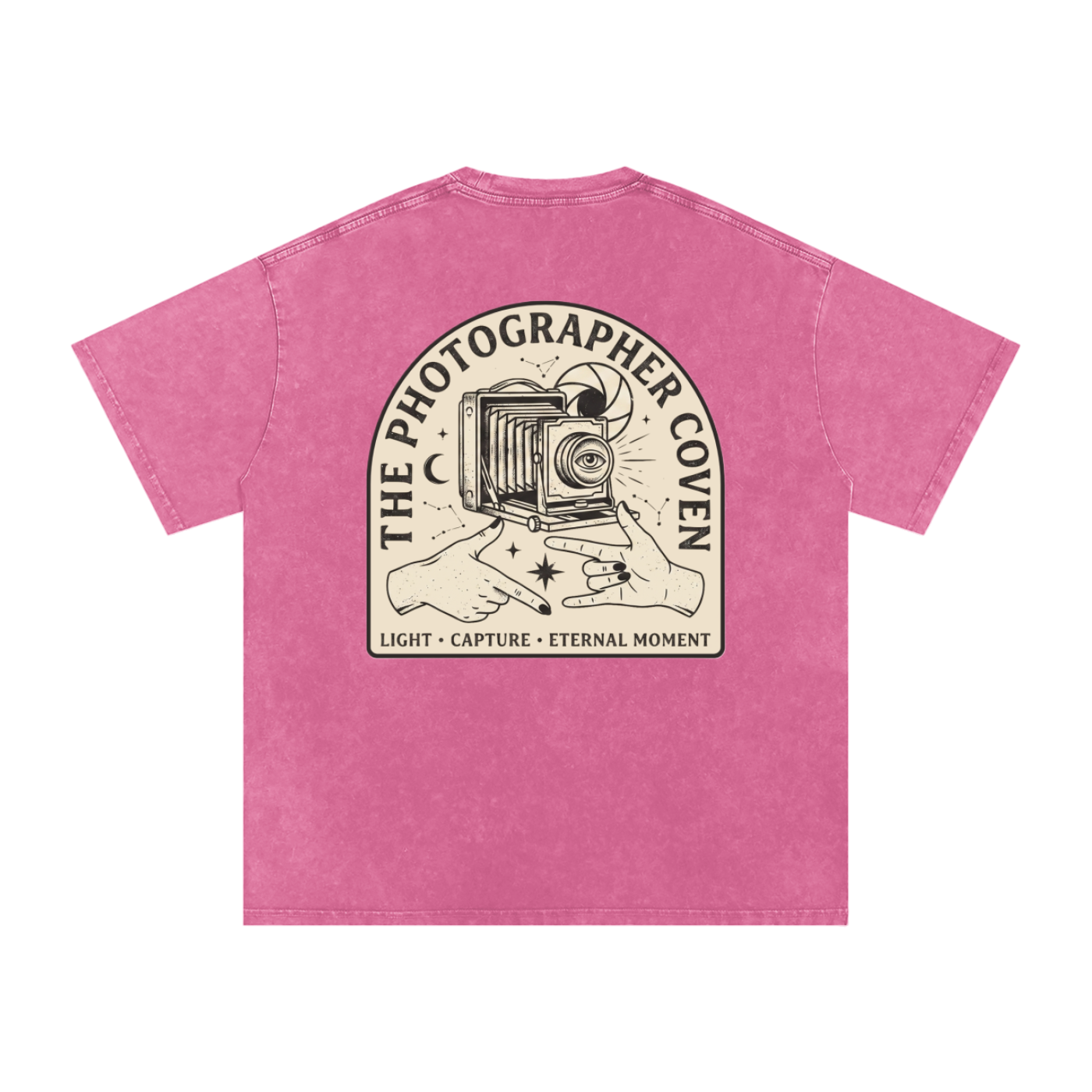 The Photographer Coven | Snow Washed Oversized Cotton T-Shirt