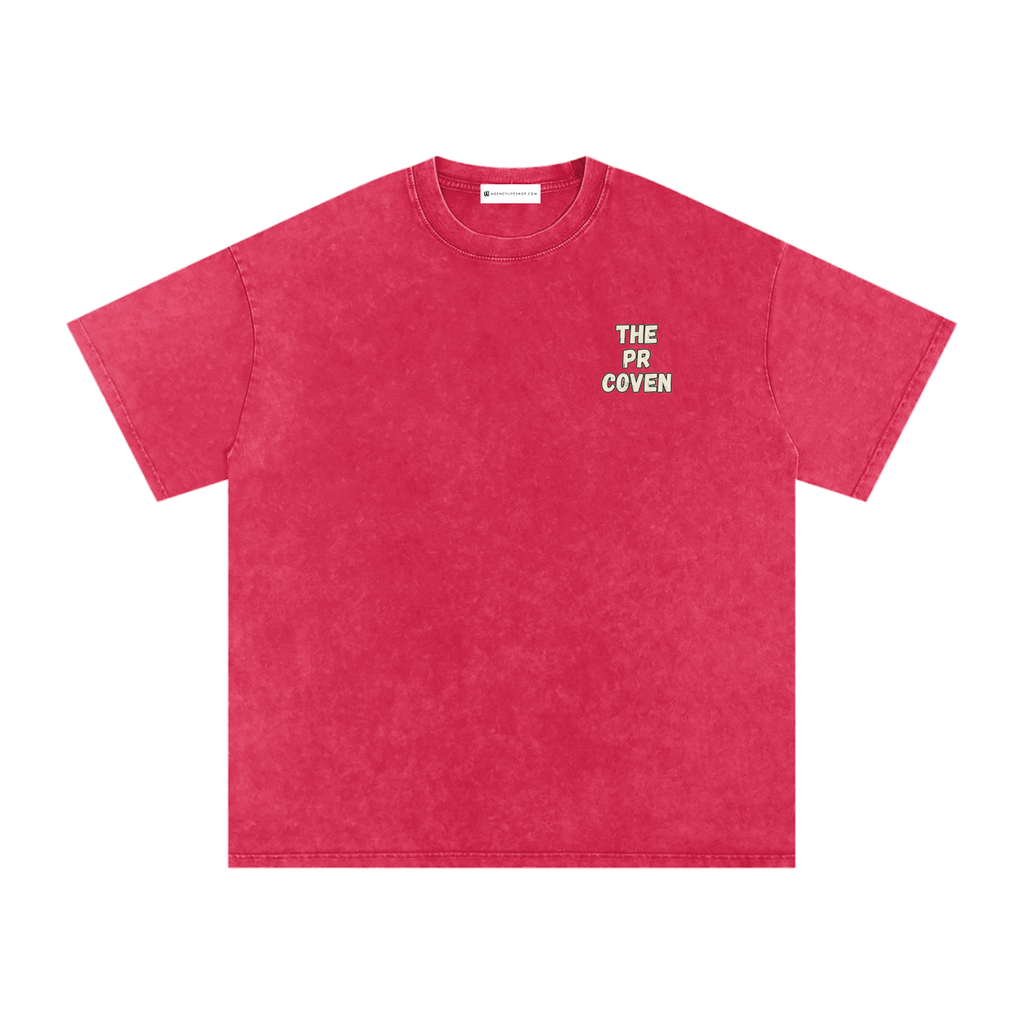 The PR Coven | Snow Washed Oversized Cotton T-Shirt