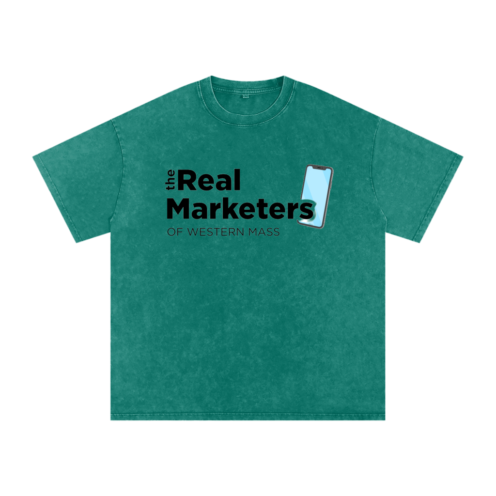 The Real Marketers of Western Mass | Snow Washed Oversized Cotton T-Shirt