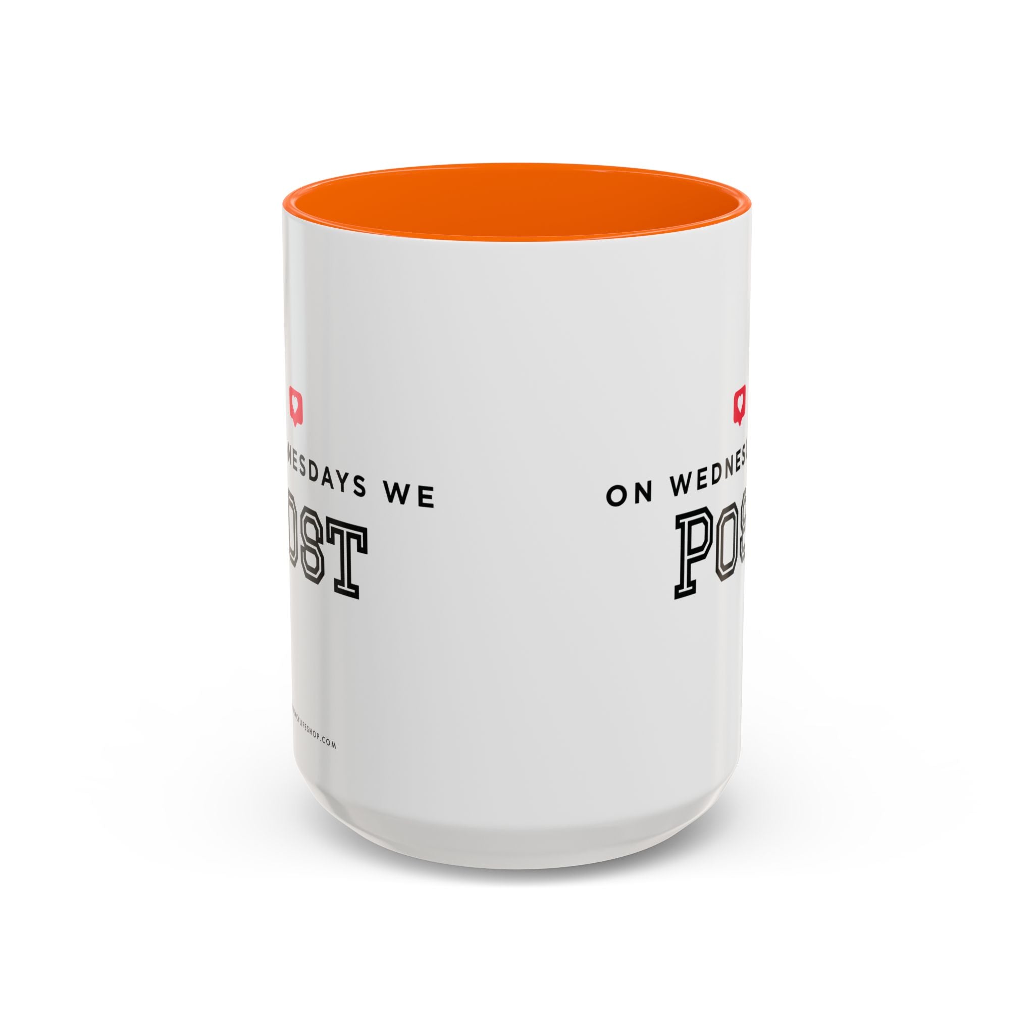 On Wednesdays, We Post | Accent Coffee Mug (11, 15oz)