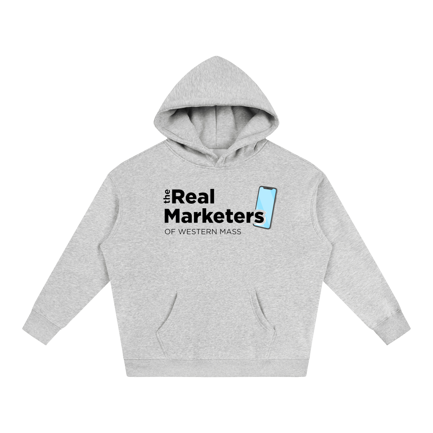 The Real Marketers of Western Mass | Oversize Fleeced Hoodie