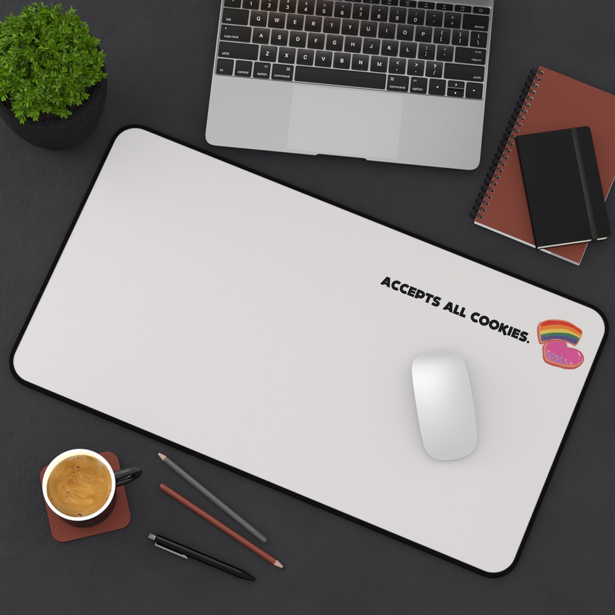 Accepts All Cookies | Desk Mat